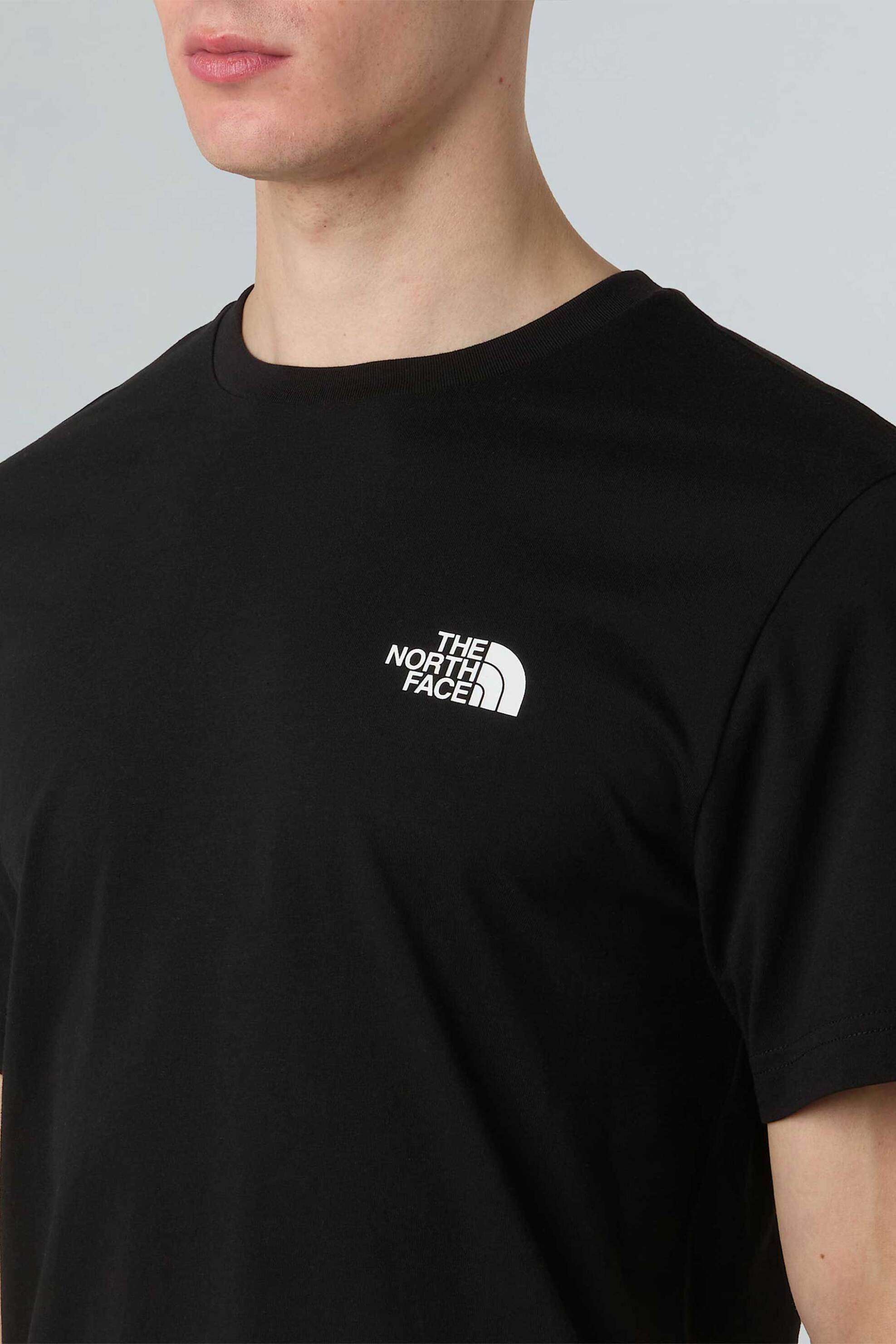 The North Face ανδρικό T-shirt με logo print Regular Fit "Simple Dome" - NF0A87NGJK31 Μαύρο φωτογραφία
