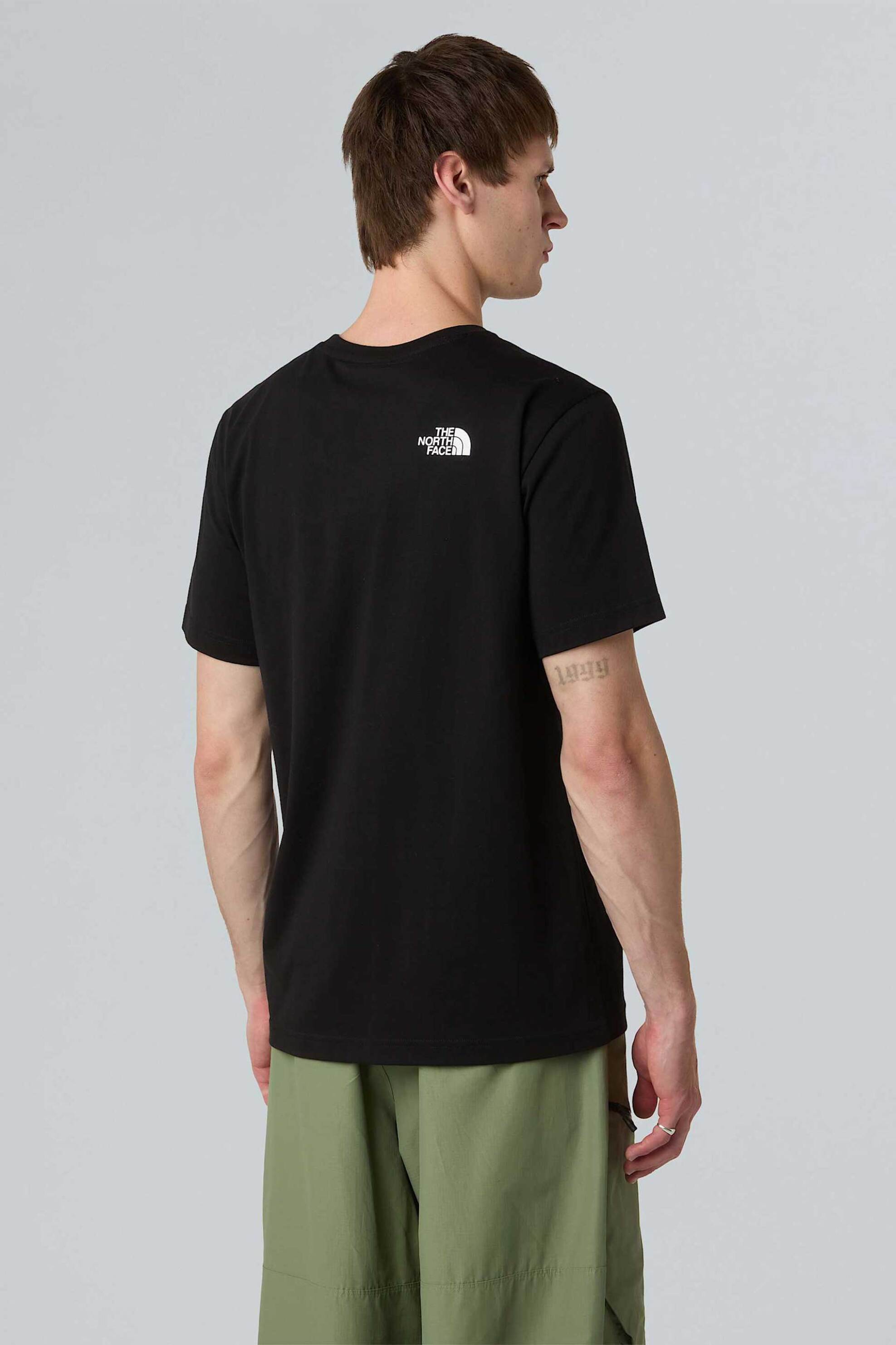 The North Face ανδρικό T-shirt με logo print Regular Fit "Simple Dome" - NF0A87NGJK31 Μαύρο φωτογραφία