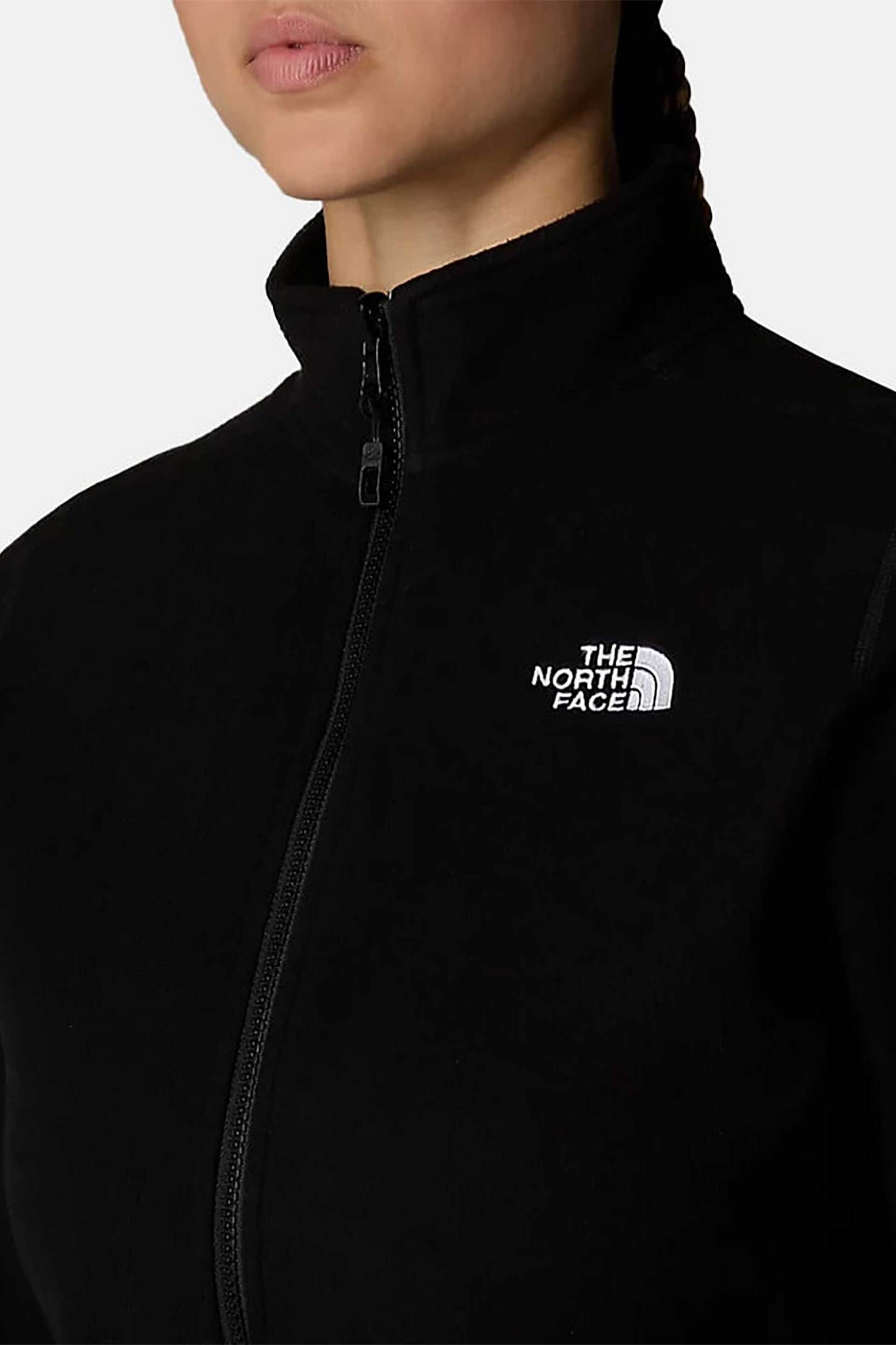 The North Face γυναικεία ζακέτα φούτερ fleece "100 Glacier" - NF0A855O4H01 Μαύρο φωτογραφία