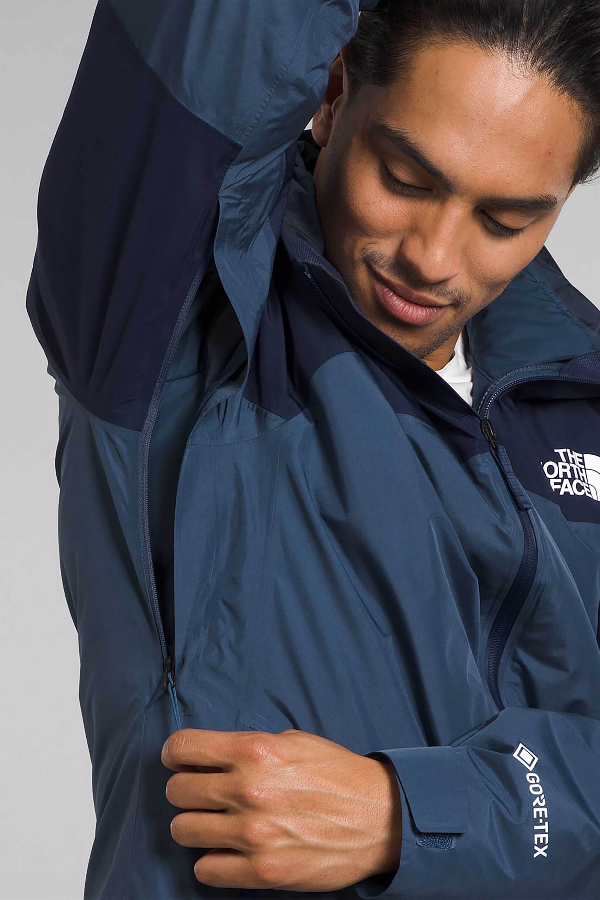 The North Face ανδρικό μπουφάν αδιάβροχο με κουκούλα και λογότυπο "3-in-1 Gore-Tex®" - NF0A84FC4WL1 Μπλε φωτογραφία