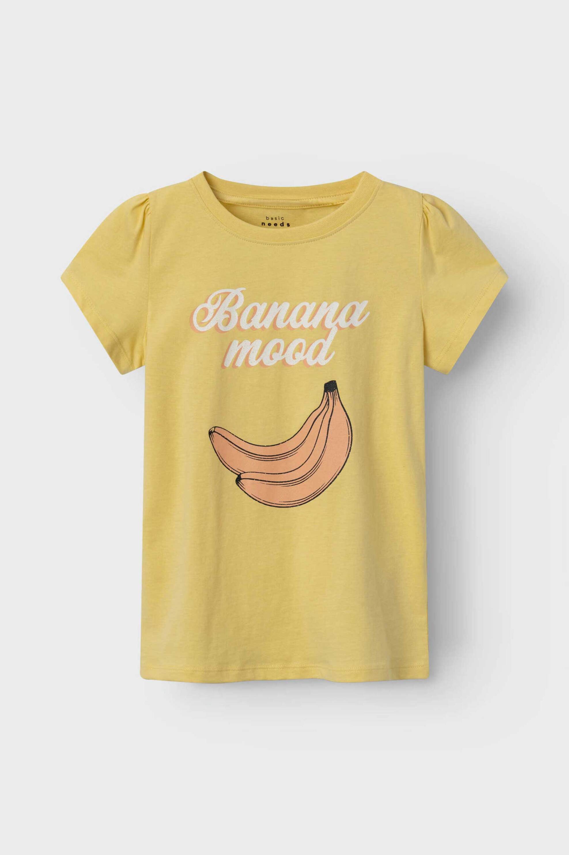 Name It παιδικό T-shirt με στάμπα στο στήθος (7-14 ετών) - 13214680 Κίτρινο Ανοιχτό
