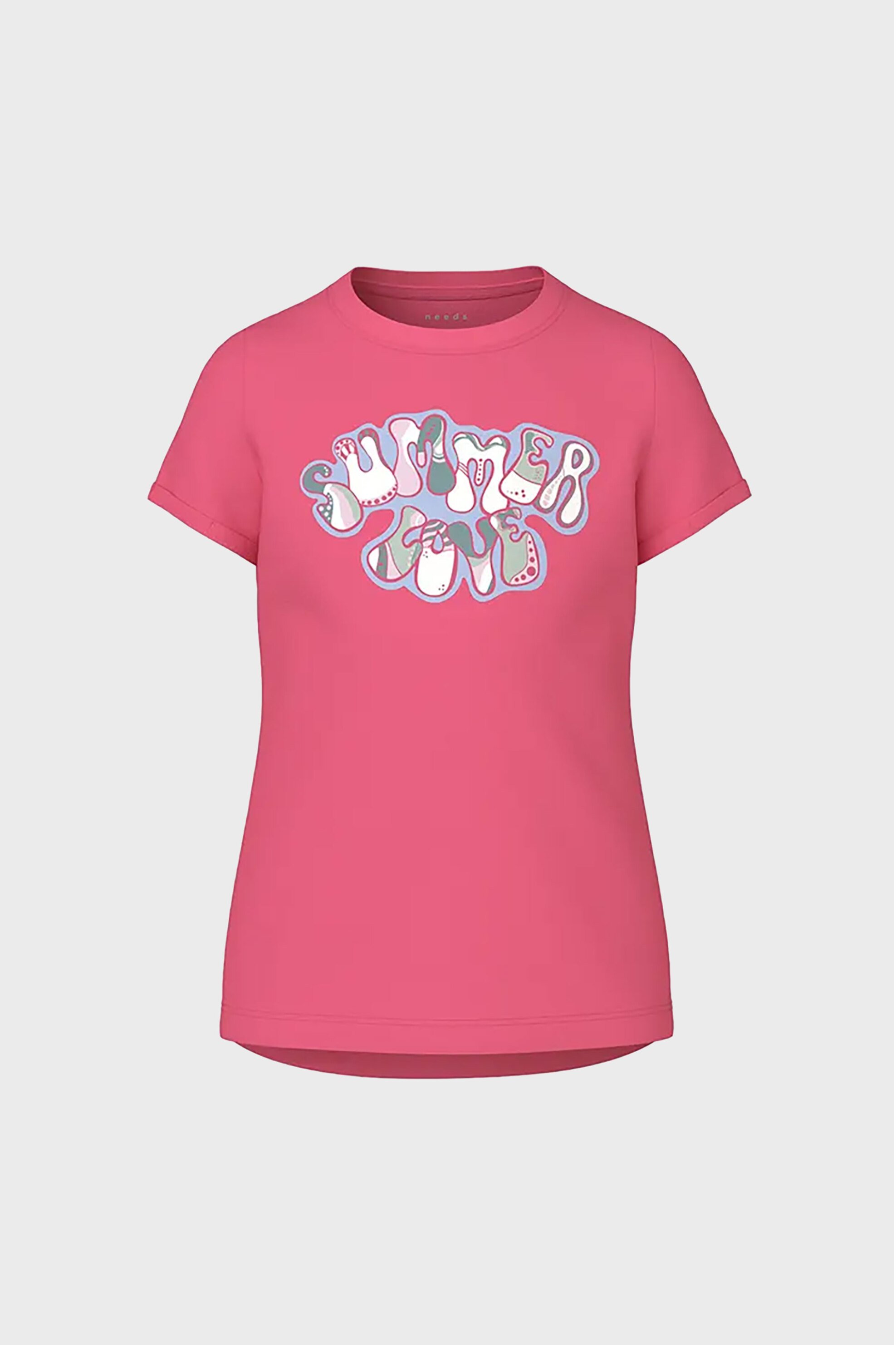 Name It παιδικό T-shirt με graphic print στο στήθος Regular Fit - 13227467 Φούξια