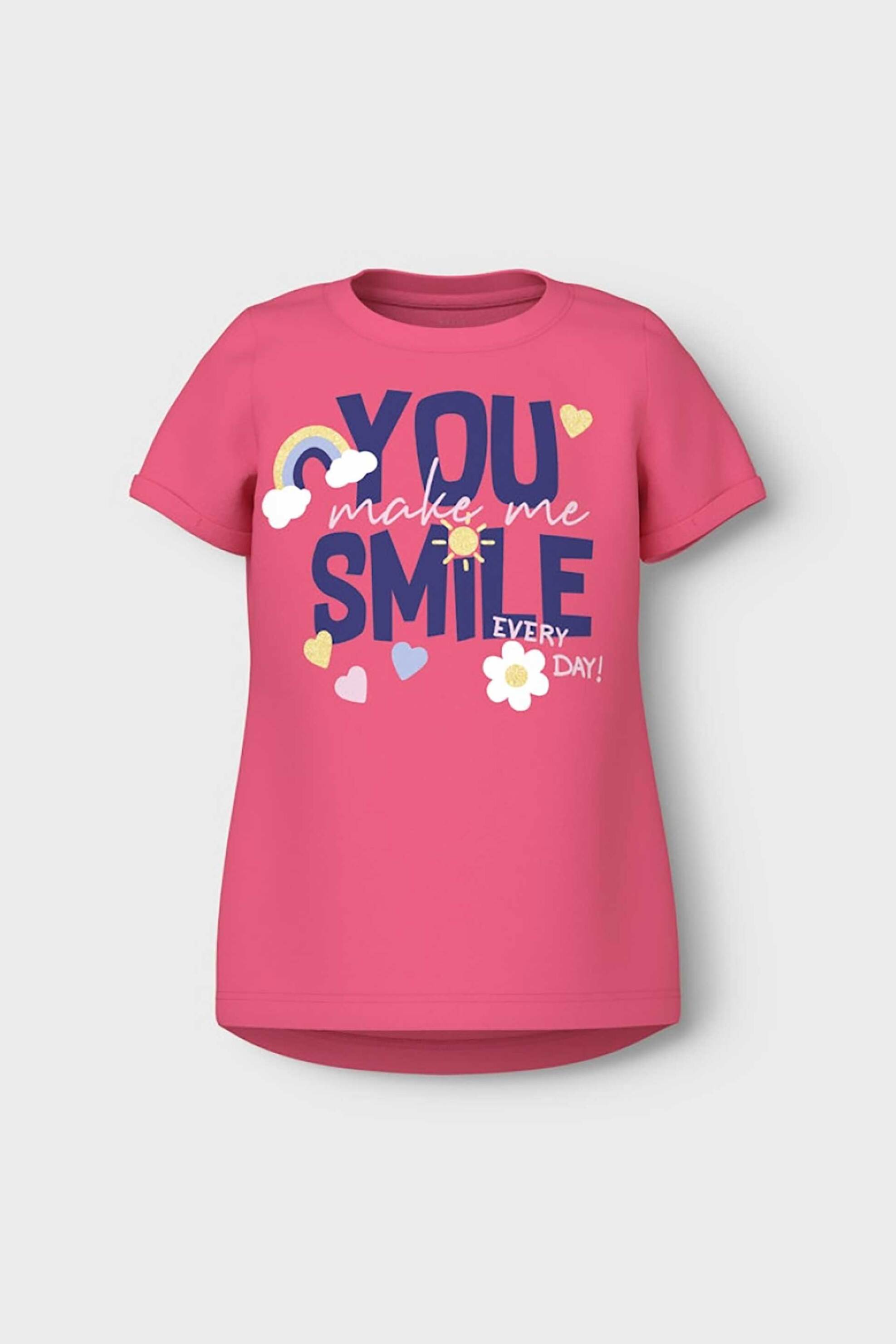 Name It παιδικό T-shirt με graphic print Regular Fit - 13228145 Φούξια