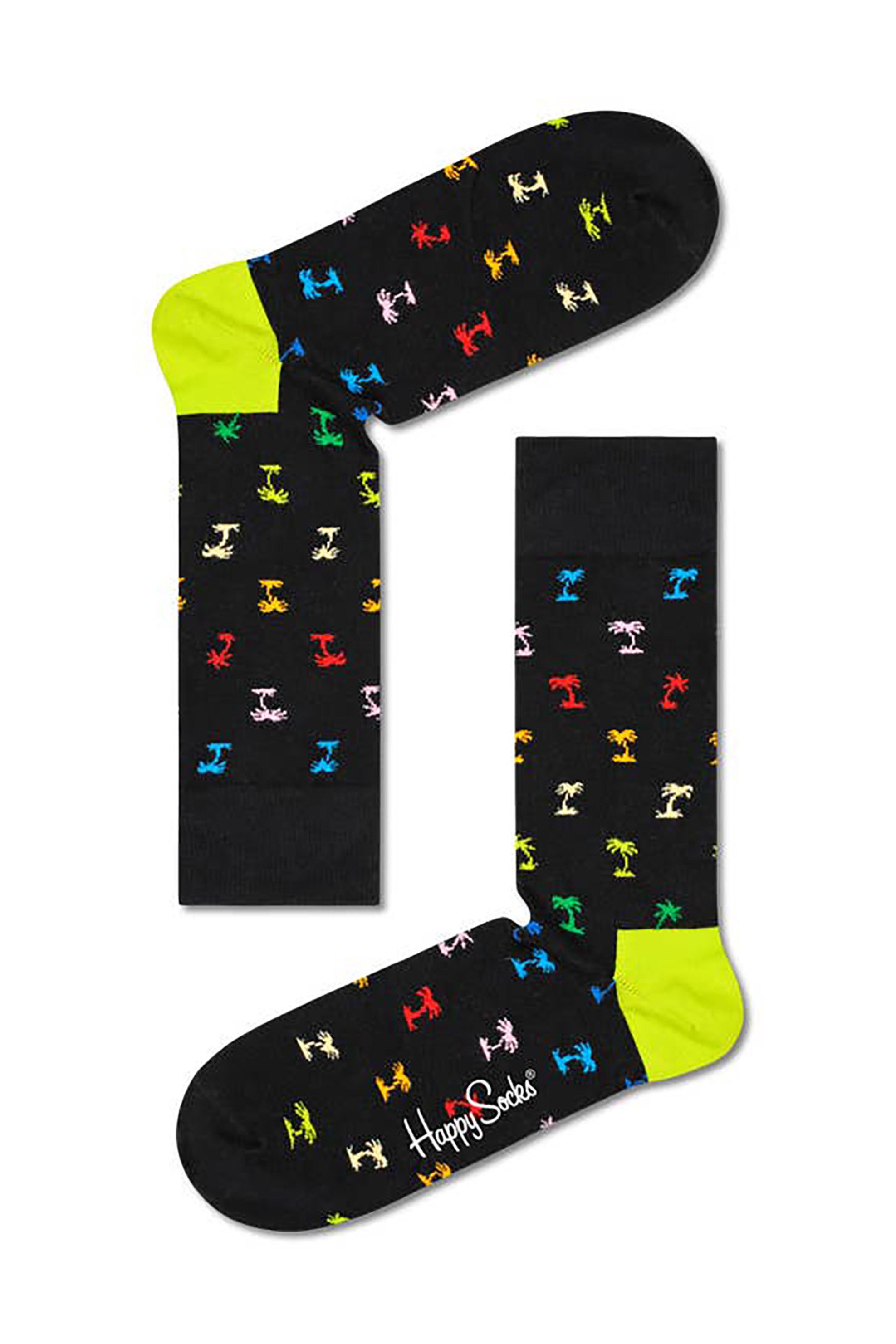 HAPPY SOCKS Happy Socks unisex κάλτσες "Palm" - PLM01-9300 Μαύρο