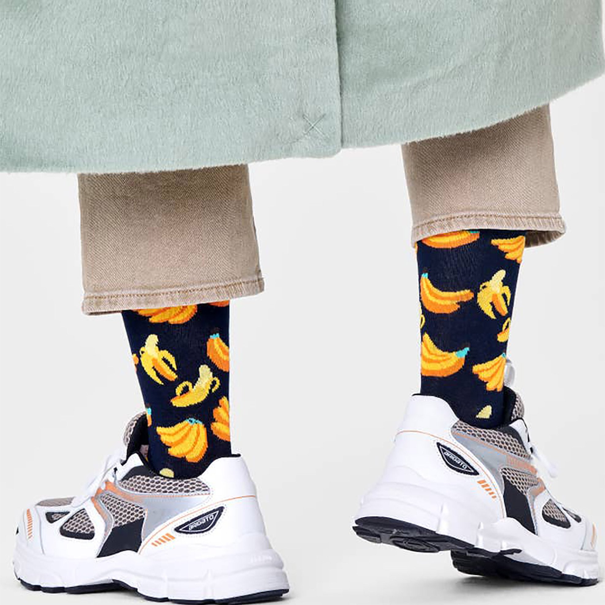 Happy Socks unisex κάλτσες "Banana" - BAN01-6550 Μαύρο φωτογραφία