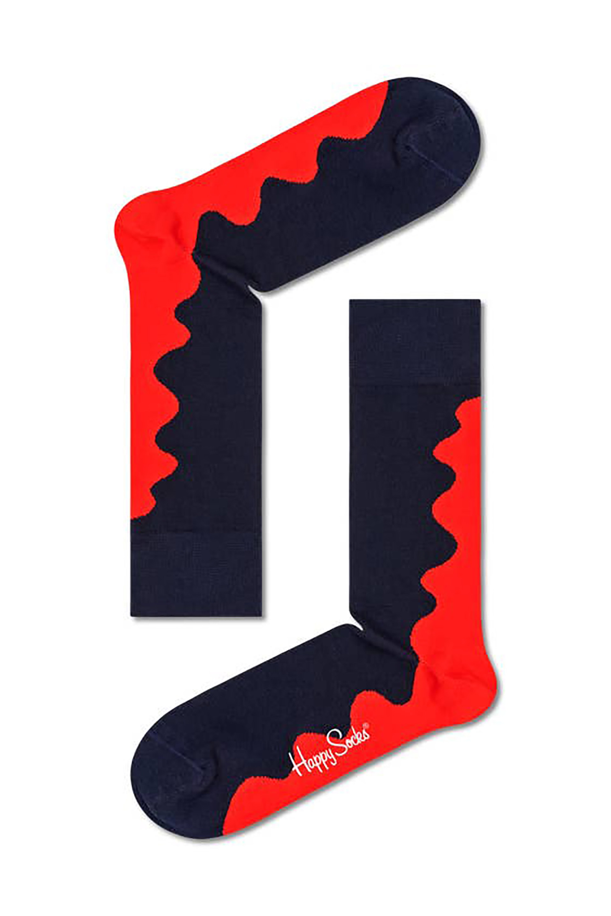 HAPPY SOCKS Happy Socks unisex κάλτσες "Wave" - WAV01-6500 Κόκκινο