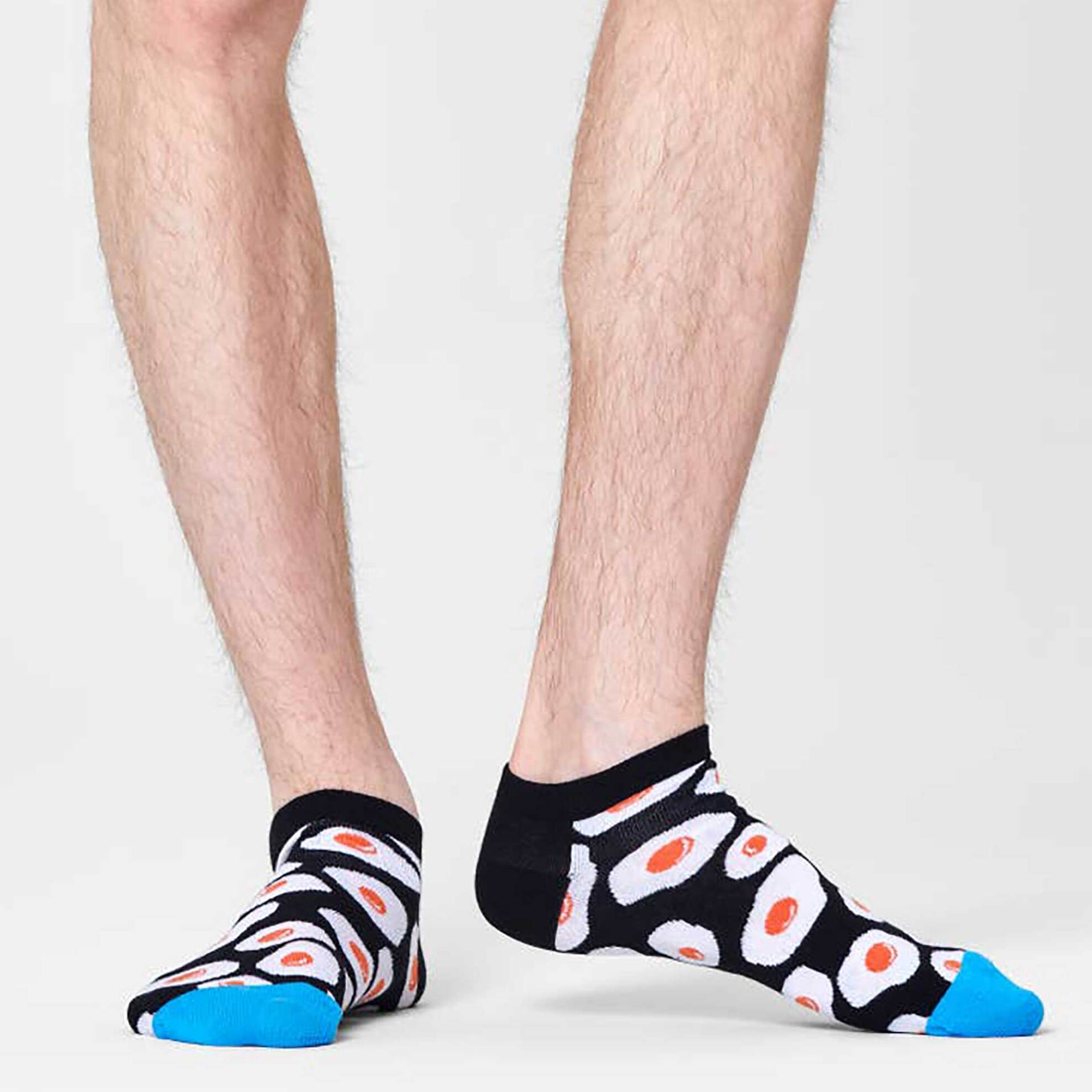Happy Socks unisex κάλτσες κοντές "Sunny Side Up" - EGS05-9300 Μαύρο φωτογραφία