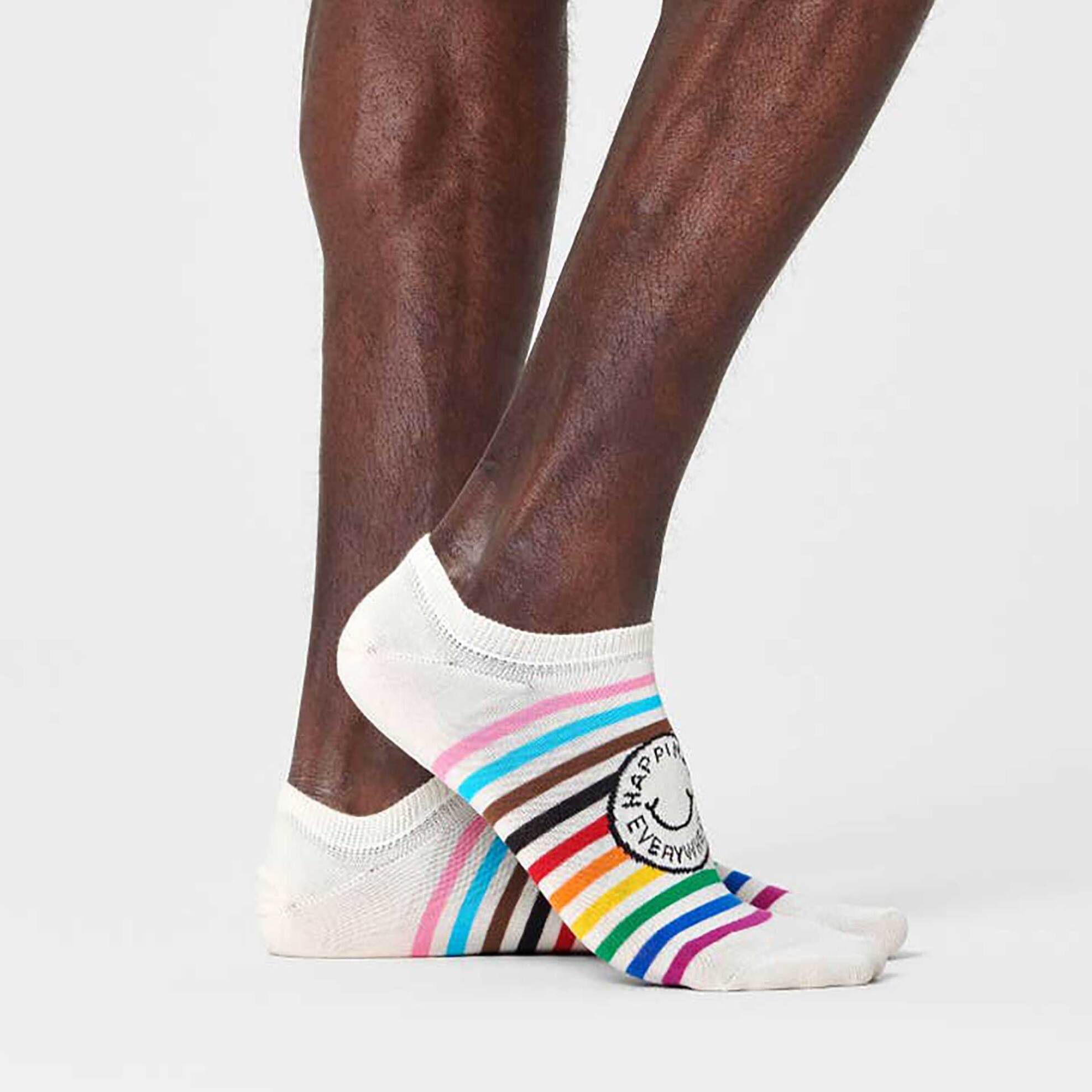 Happy Socks unisex κάλτσες αόρατες "Happiness Everywhere" - HAP38-1300 Μαύρο φωτογραφία