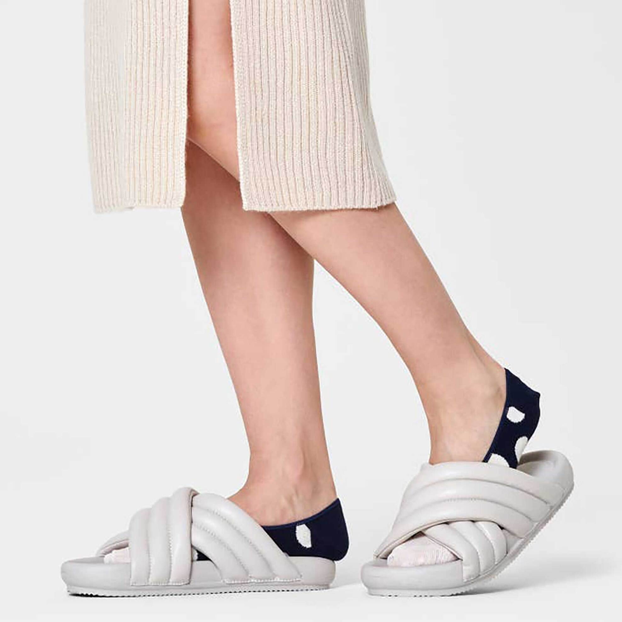 Happy Socks unisex κάλτσες αόρατες με logo print "Big Dot Liner" - BDO06-6500 Μαύρο φωτογραφία