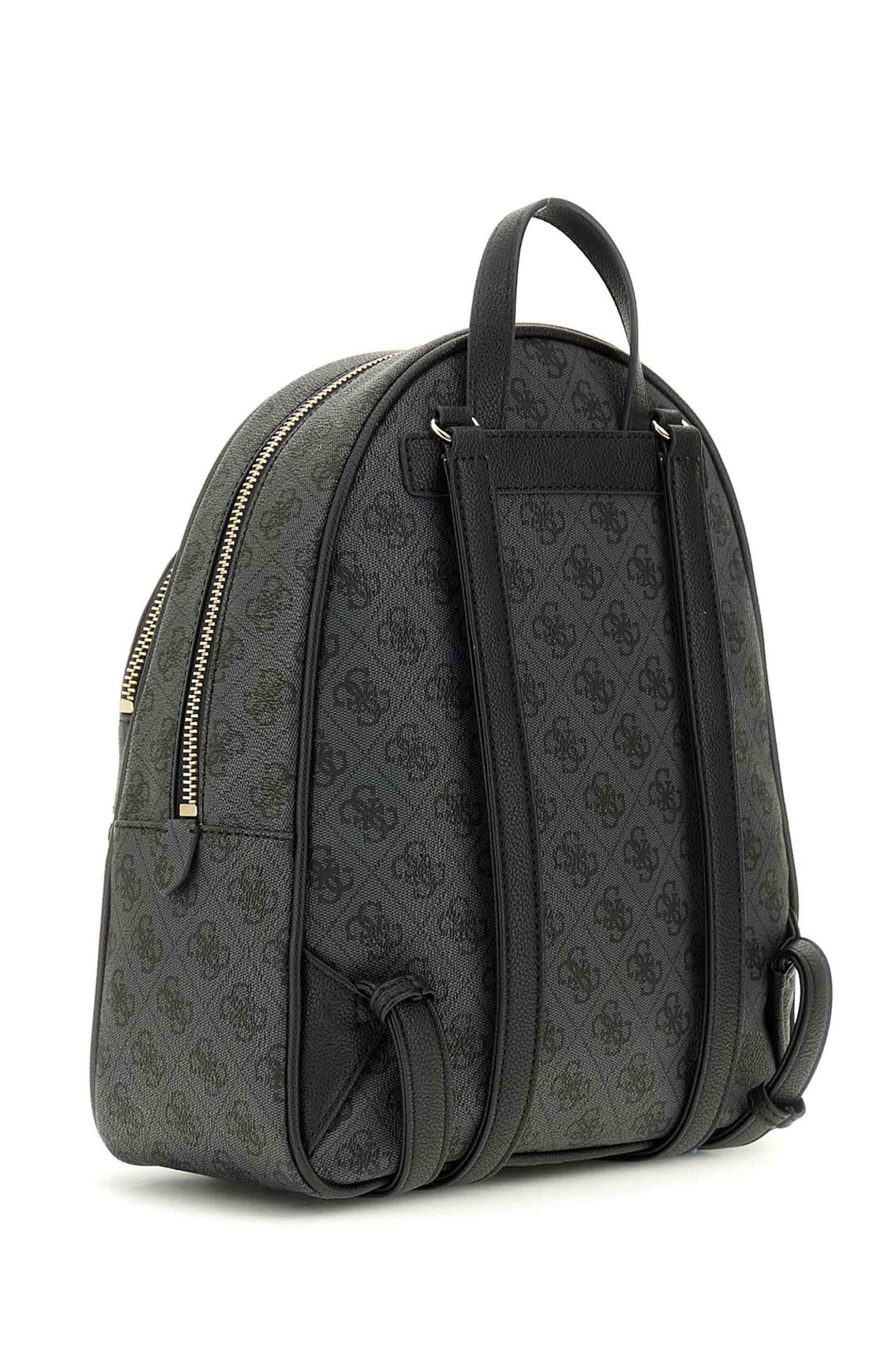 Guess γυναικείο σακίδιο πλάτης με all-over logo print "Manhattan II" - HWSG7118330 Ανθρακί φωτογραφία