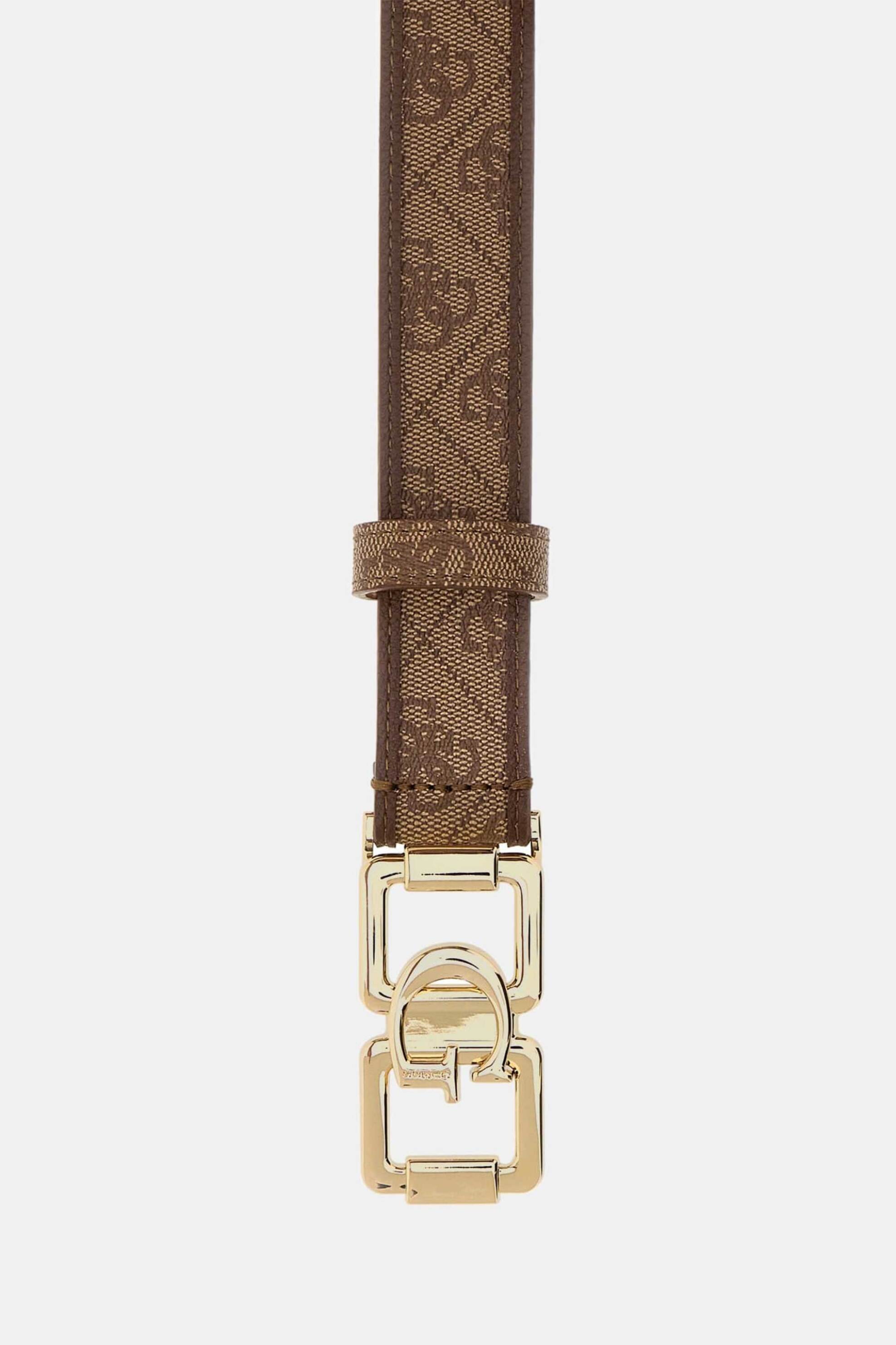 Guess γυναικεία ζώνη με all-over logo print και αγκράφα "Karnilla" - BW9334P6130 Καφέ Ανοιχτό φωτογραφία