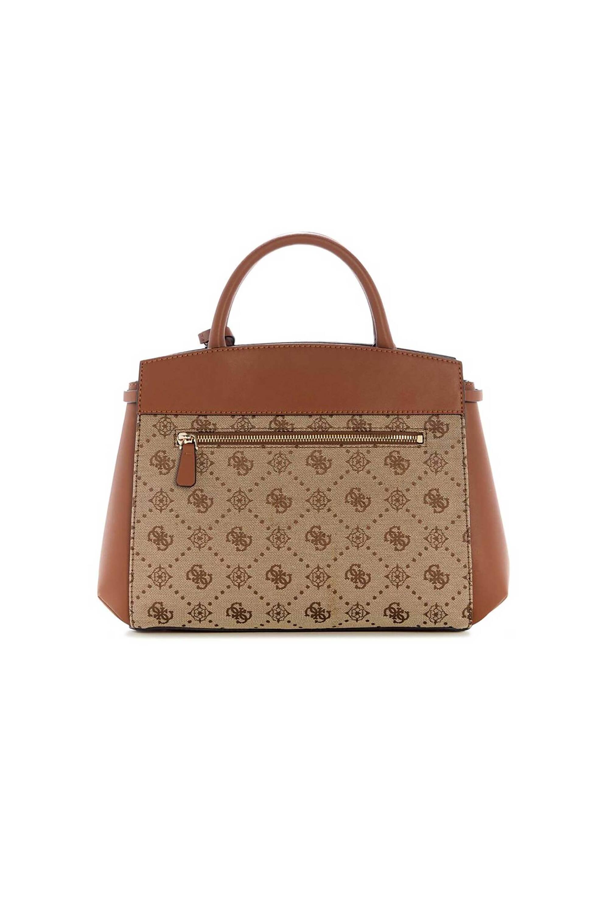 Guess γυναικεία τσάντα χειρός με all-over logo print 