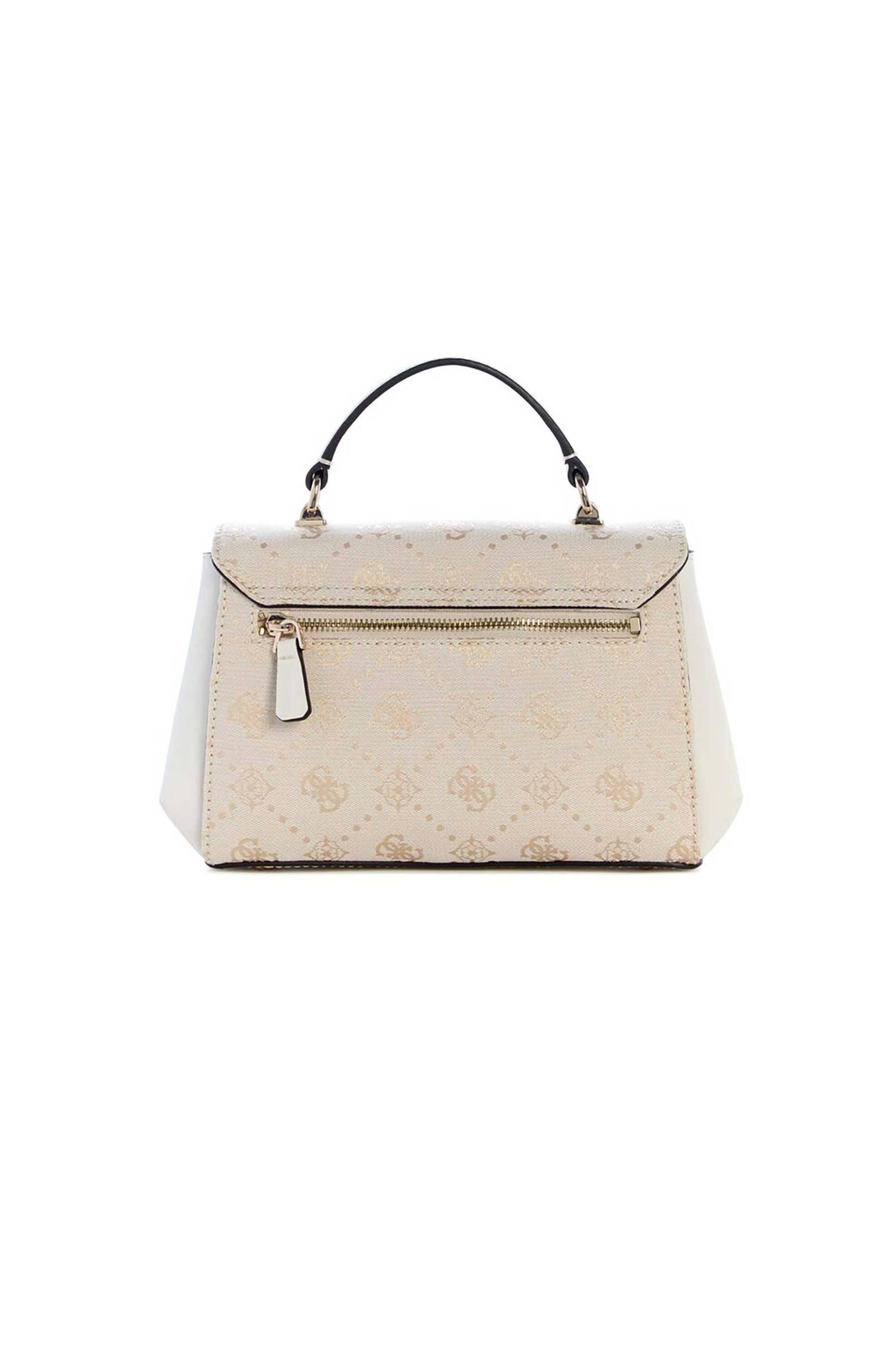 Guess γυναικεία τσάντα χειρός με all-over logo print 
