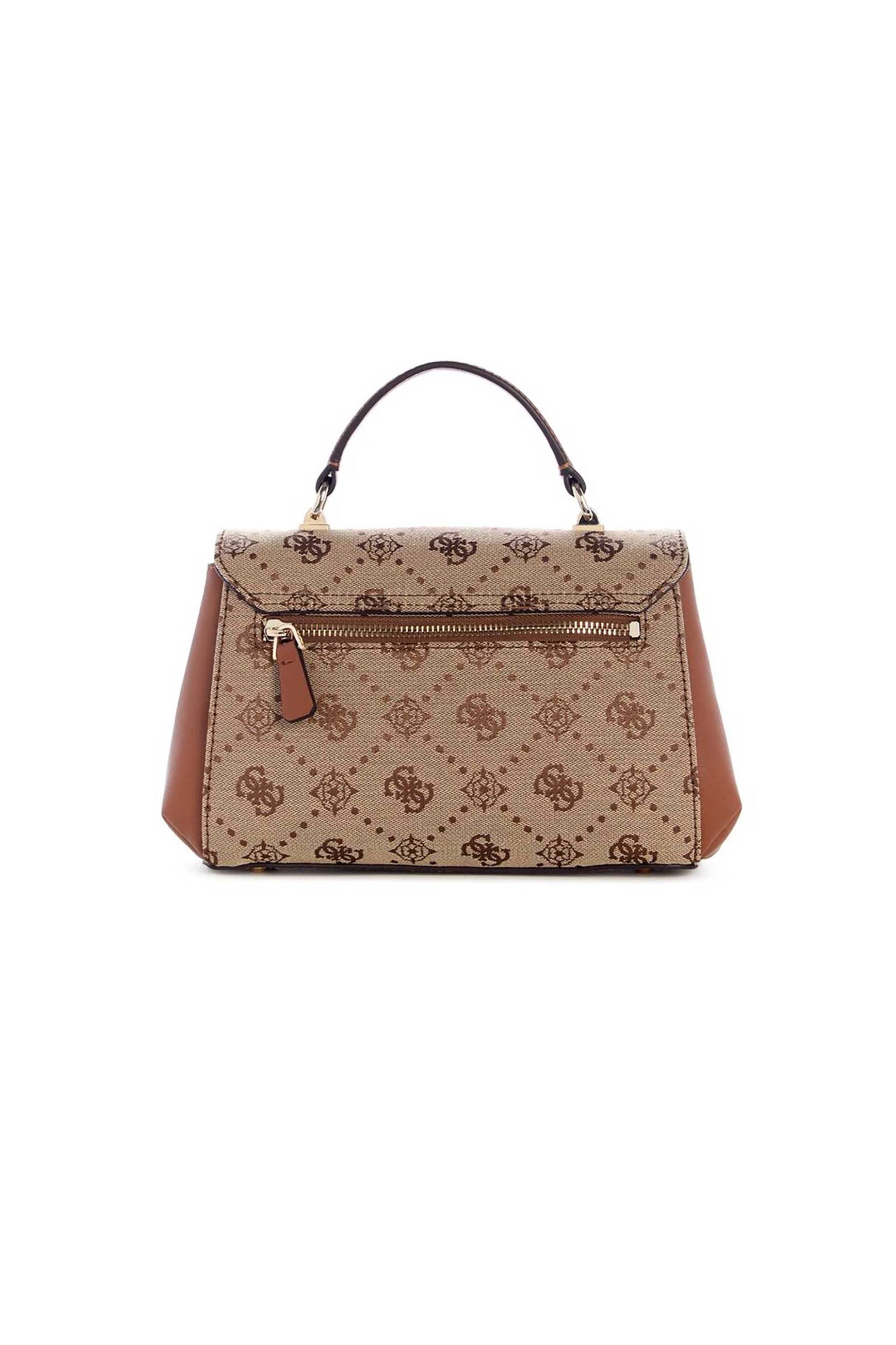 Guess γυναικεία τσάντα χειρός με all-over logo print 