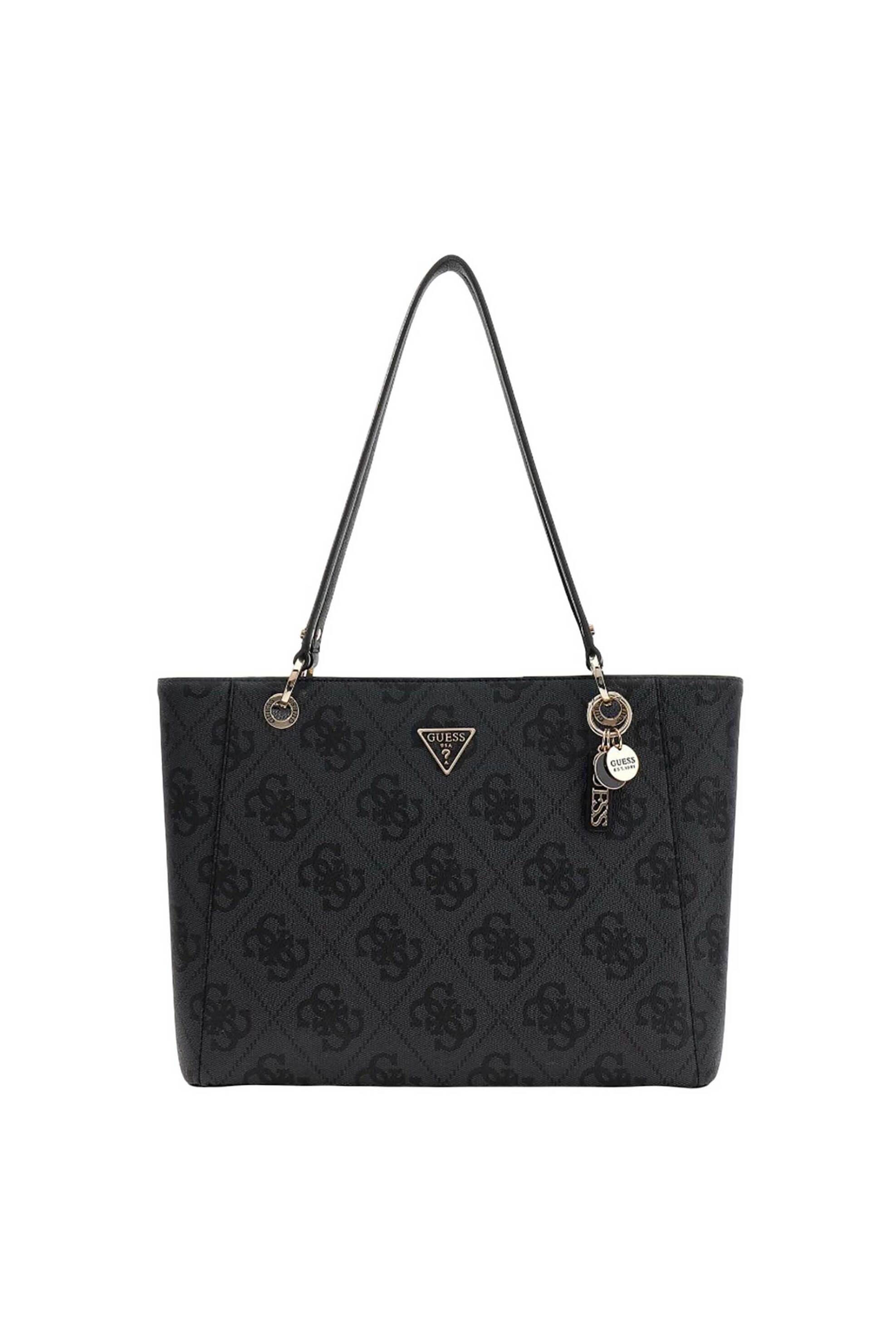 Guess γυναικεία τσάντα tote με all-over logo print "Noelle II" - HWSO9672250 Ανθρακί