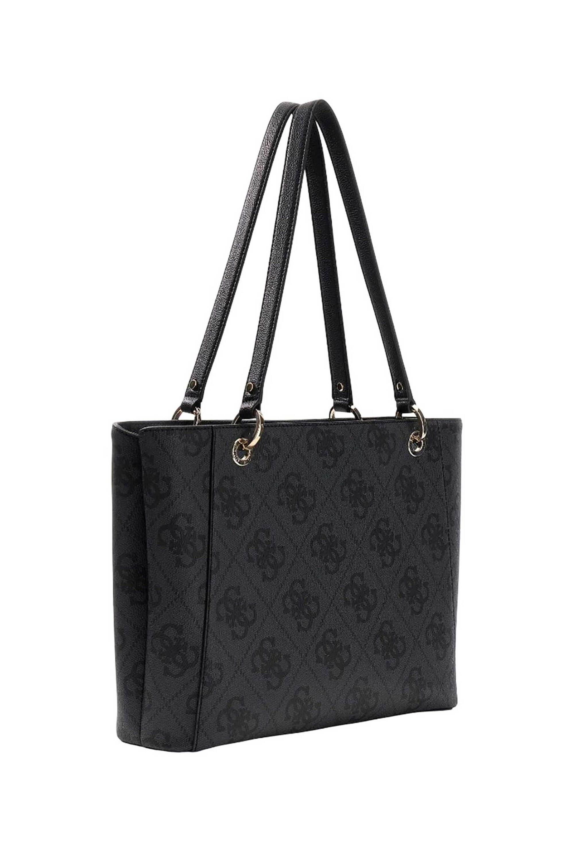 Guess γυναικεία τσάντα tote με all-over logo print 