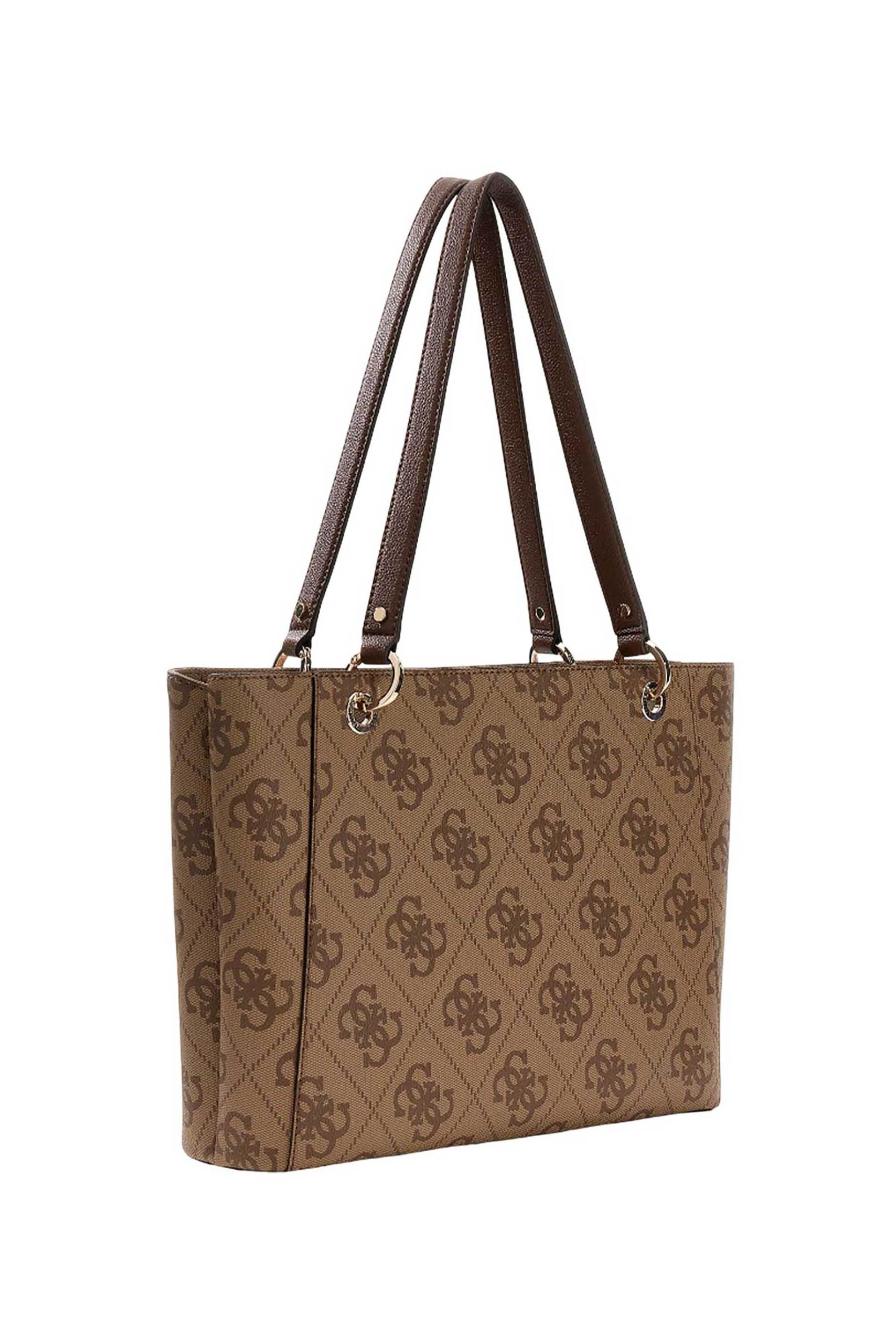 Guess γυναικεία τσάντα tote με all-over logo print 