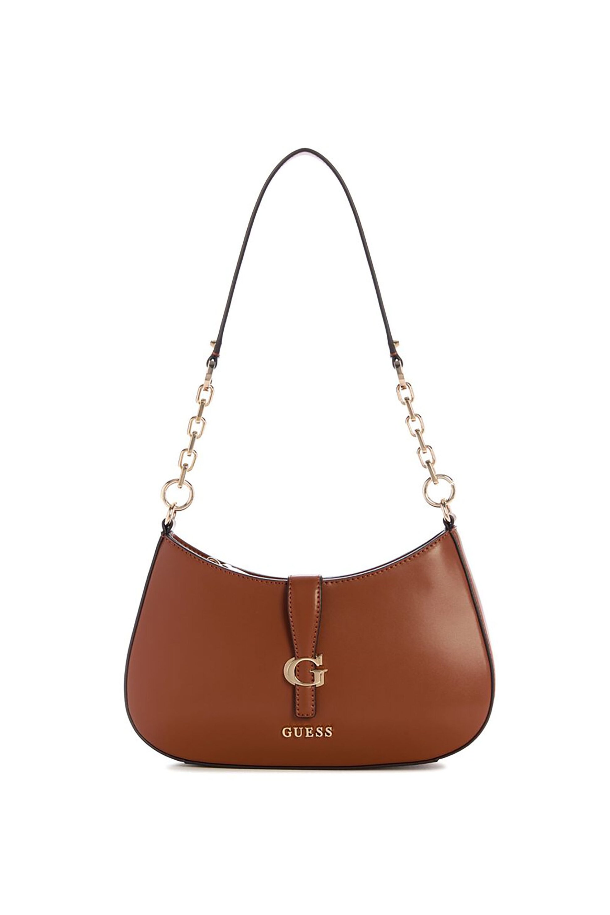 Guess γυναικεία τσάντα ώμου με μεταλλικό λογότυπο "Carrie" - HWVG9896180 Ταμπά