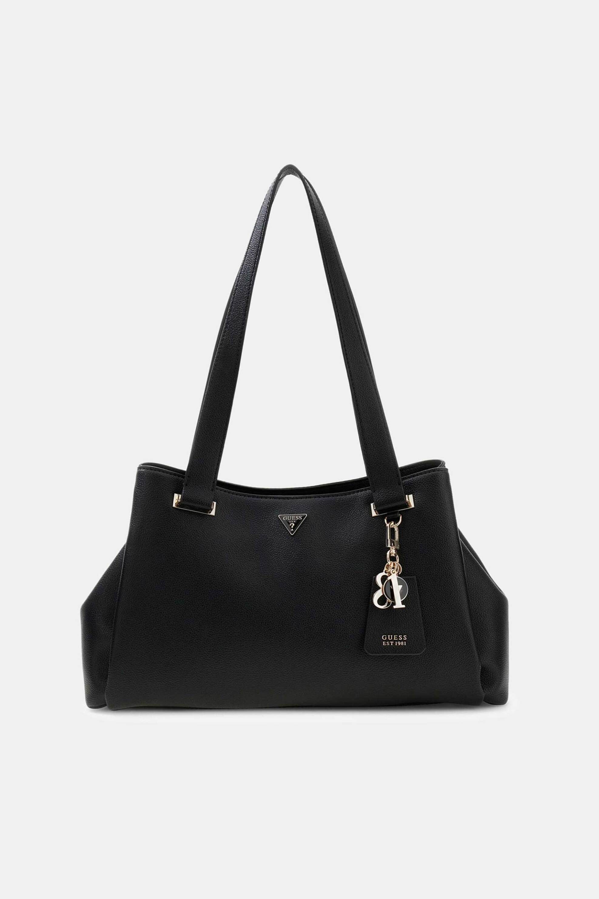 Guess γυναικεία τσάντα shopper "Evie Charms Appliquè" - HWBG9664220 Μαύρο