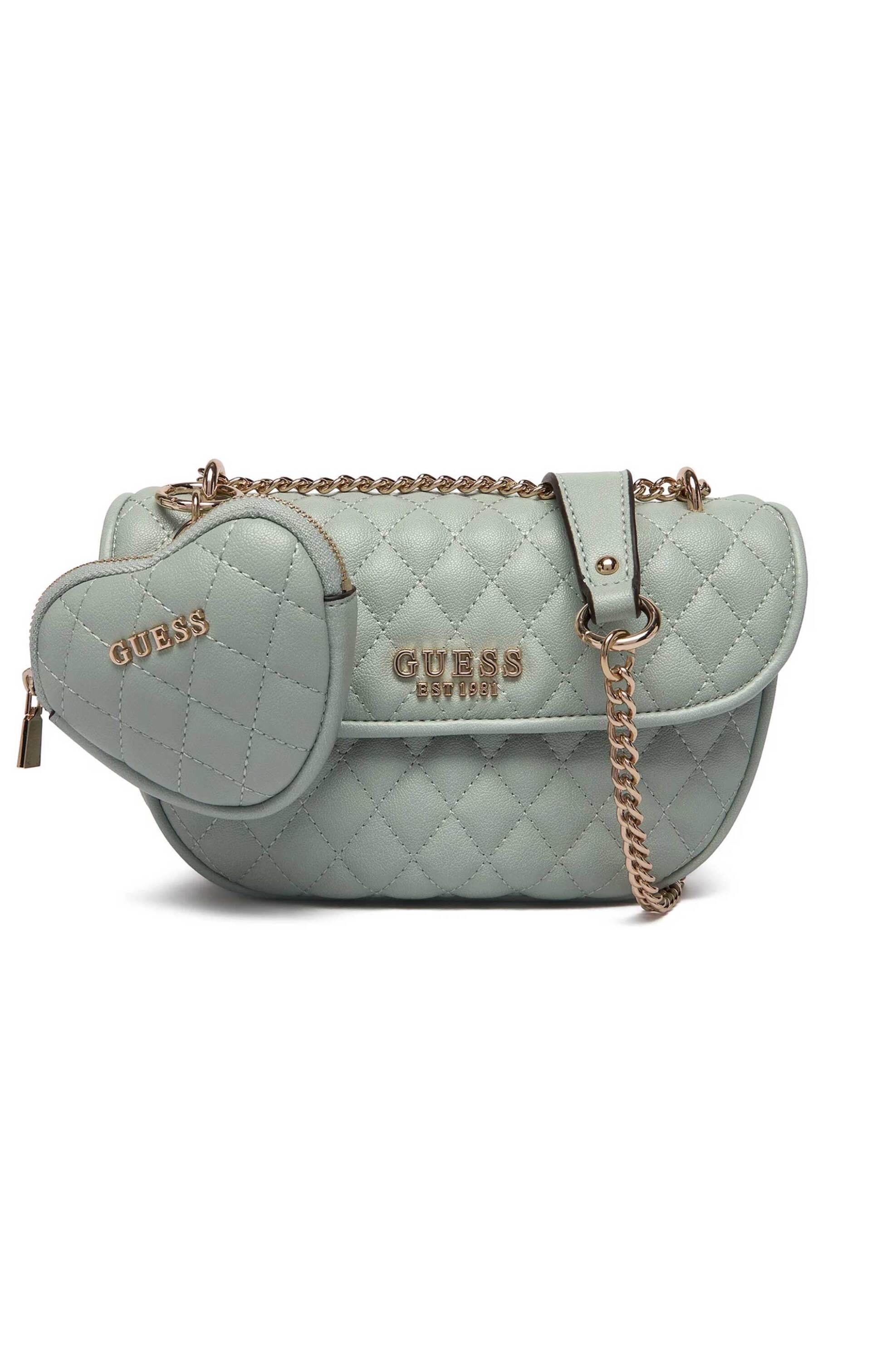 Guess γυναικεία τσάντα crossbody "Atabey" - HWQG9894210 Πράσινο Pastel