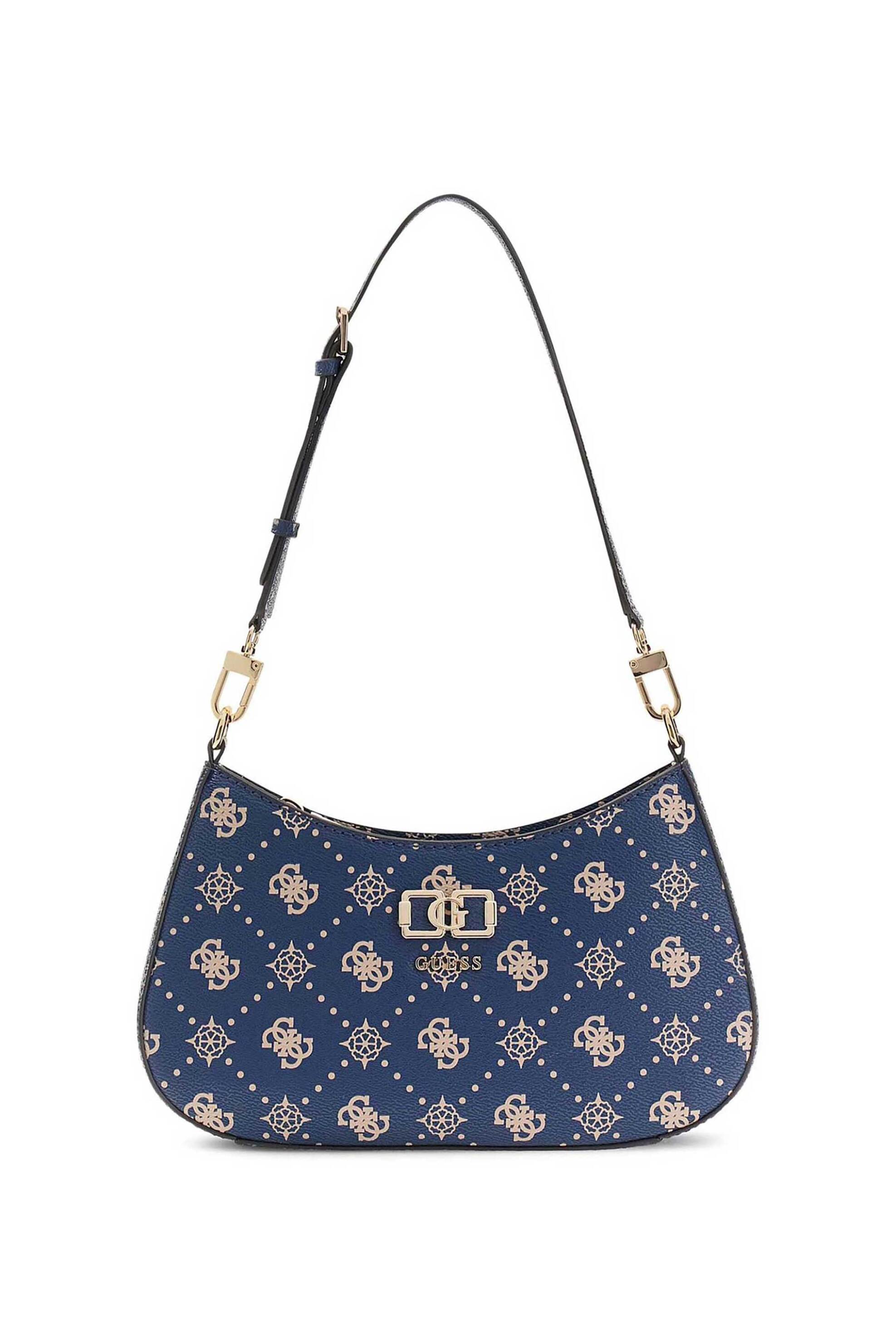 Guess γυναικεία τσάντα ώμου "Emelie" - HWGP9928180 Μπλε Σκούρο