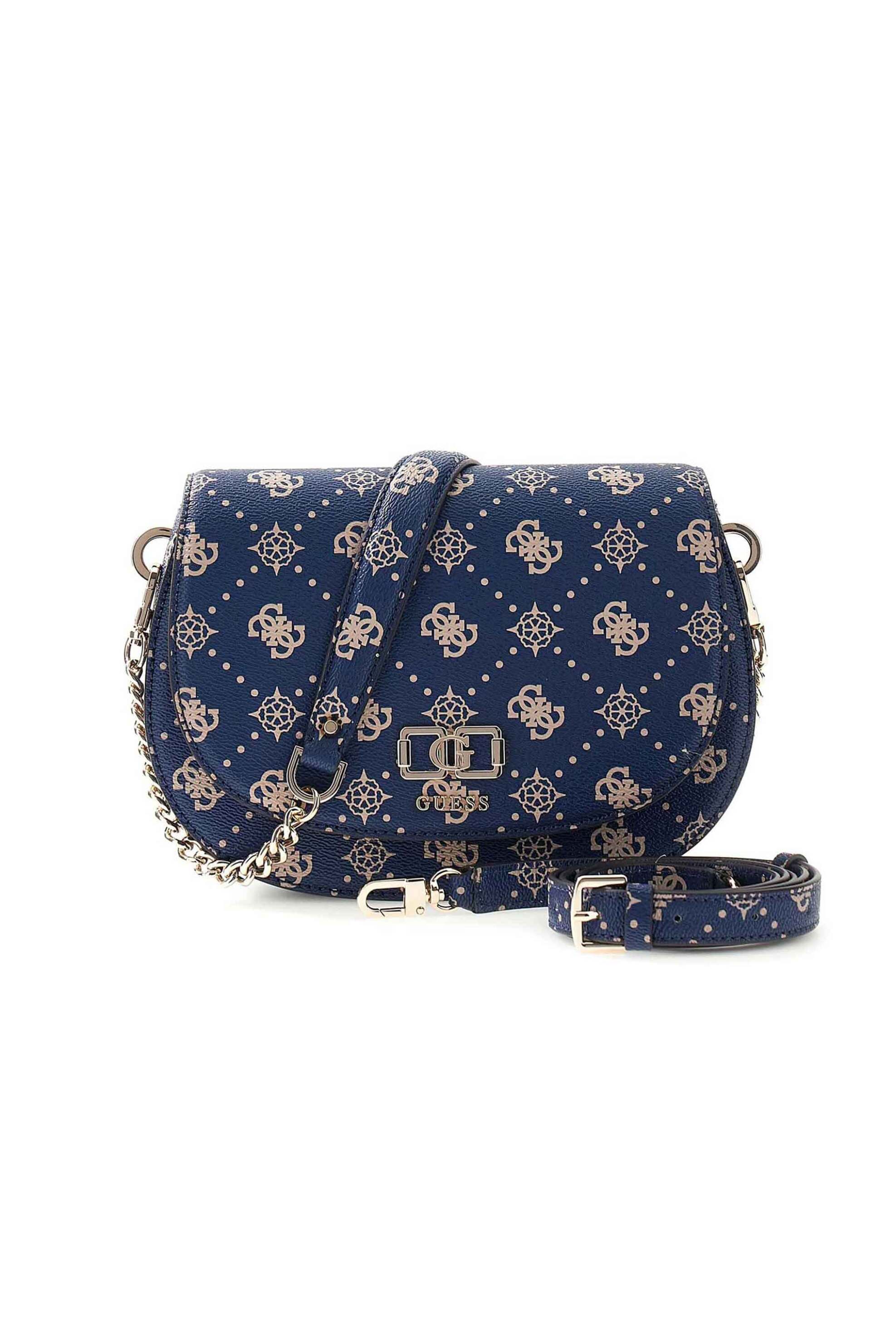 Guess γυναικεία τσάντα ώμου "Emelie" - HWGP9928200 Μπλε Σκούρο