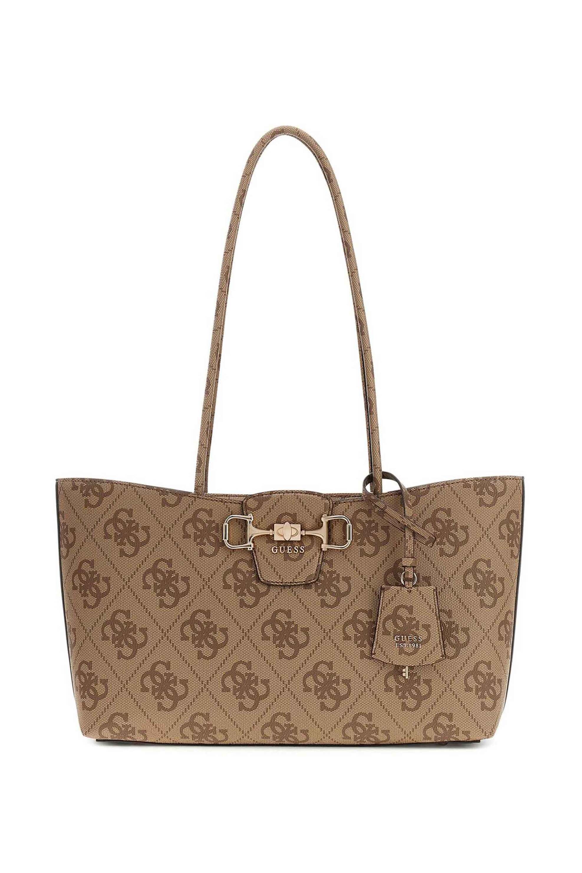 Guess γυναικεία τσάντα tote "Janie" - HWOS9924230 Καφέ Latte