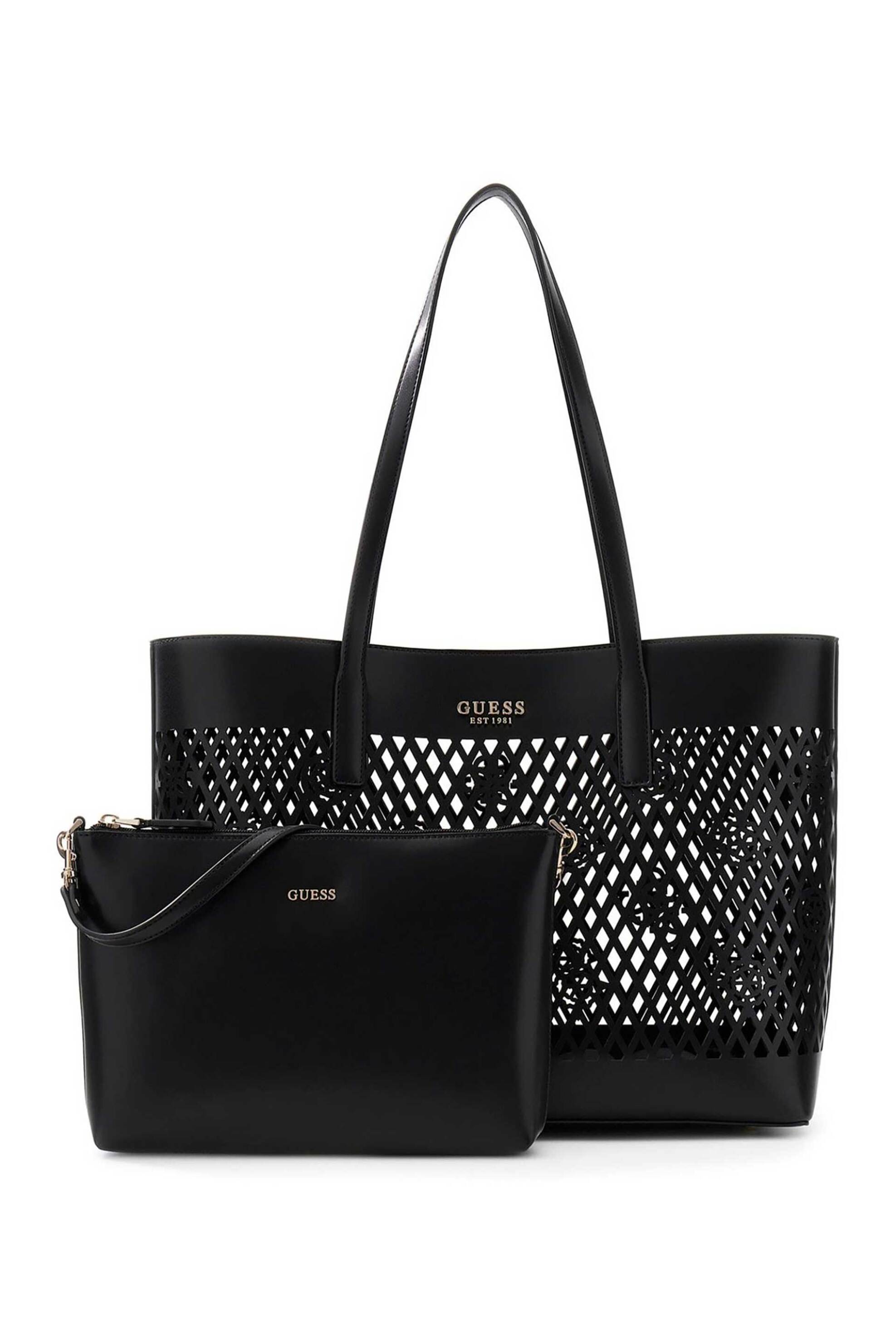 Guess γυναικεία τσάντα tote 2 in 1 "Letty" - HWPG9911240 Μαύρο