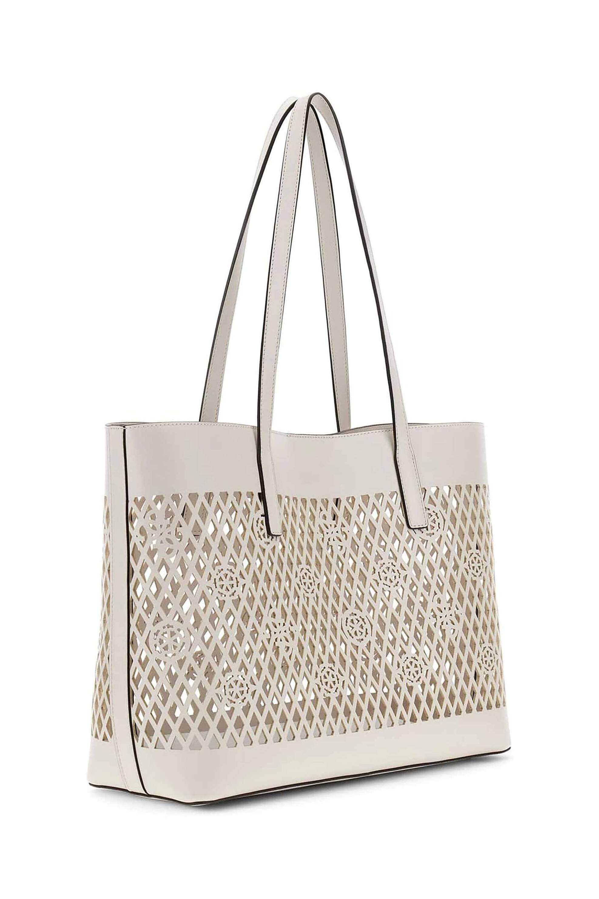 GUESS Guess γυναικεία τσάντα tote 2 in 1 "Letty" - HWPG9911240 Υπόλευκο - 3