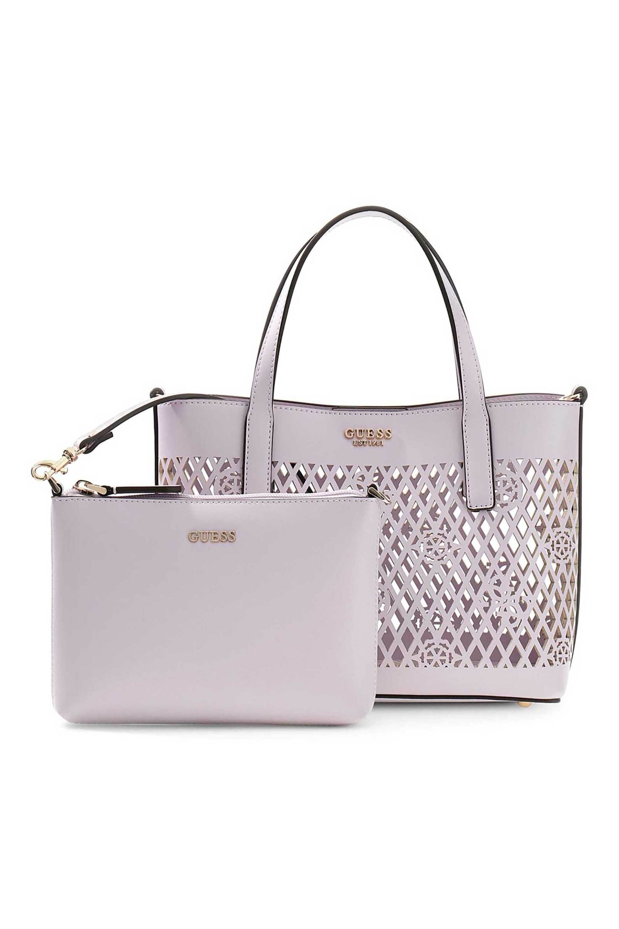 Guess γυναικεία τσάντα tote 2 in 1 "Letty Mini" - HWPG9911750 Λιλά
