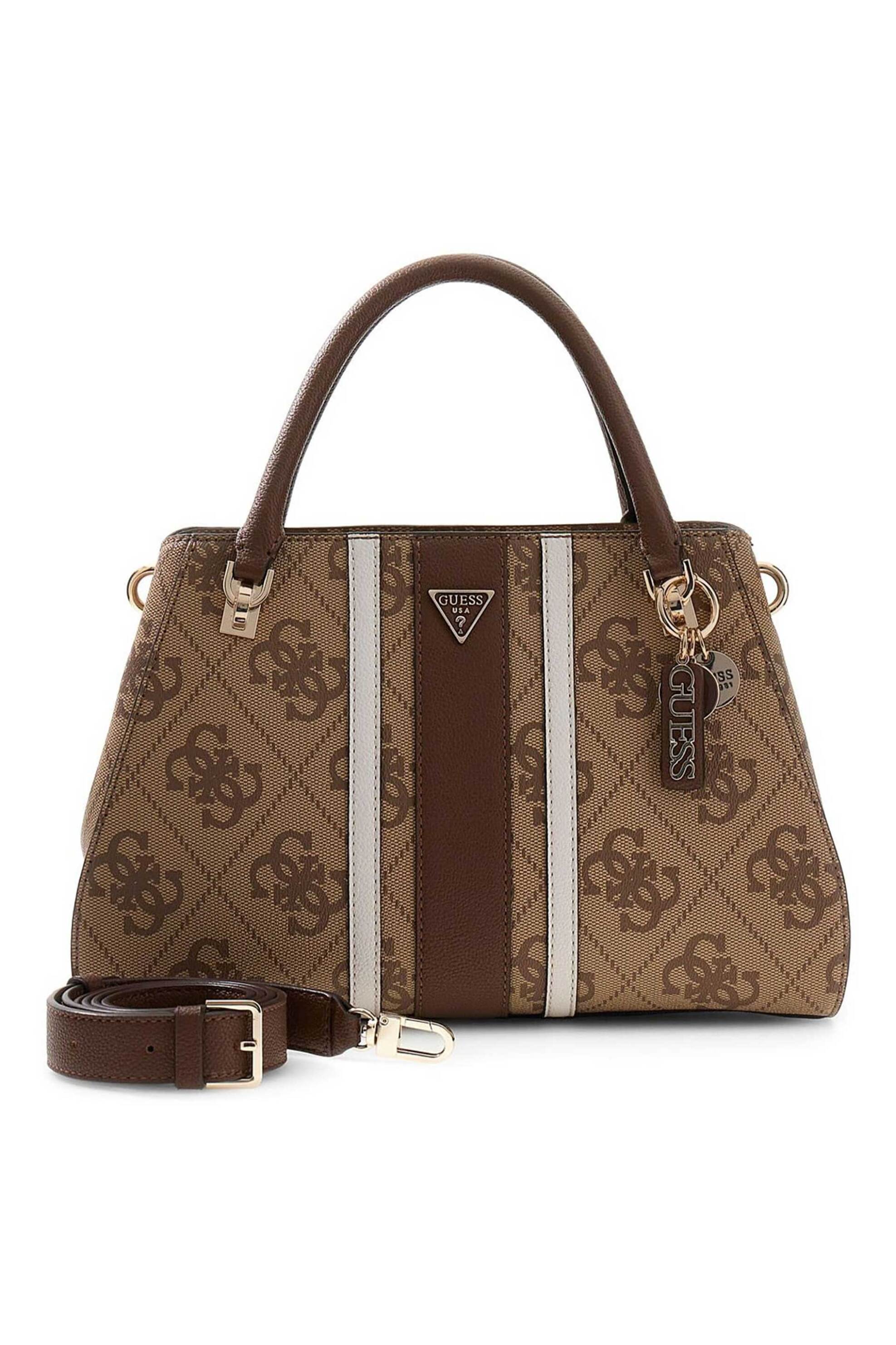 Guess γυναικεία τσάντα χειρός "Noelle II" - HWSS9672070 Καφέ