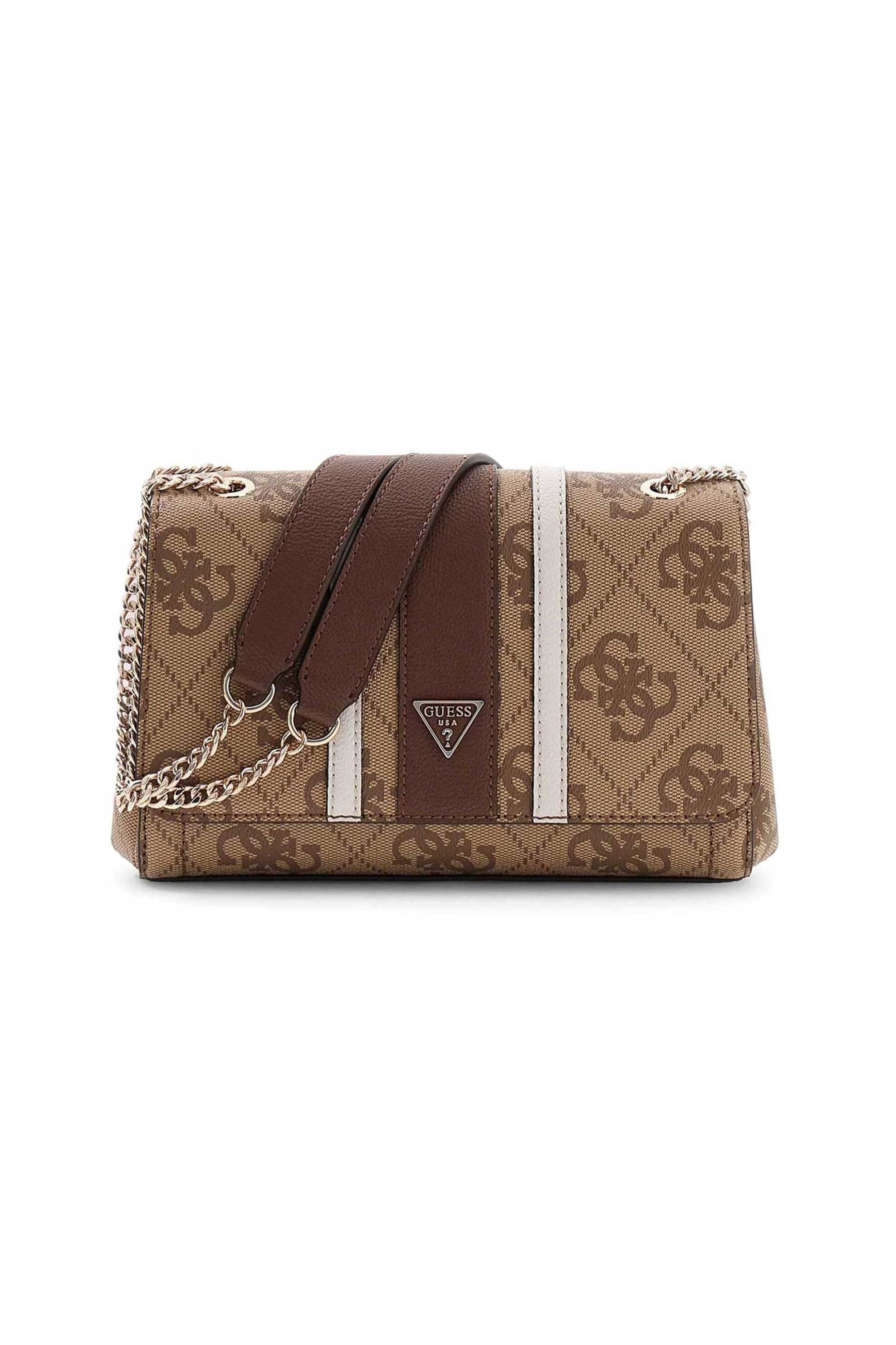 Guess γυναικεία τσάντα crossbody "Noelle II" - HWSS9672210 Καφέ Latte