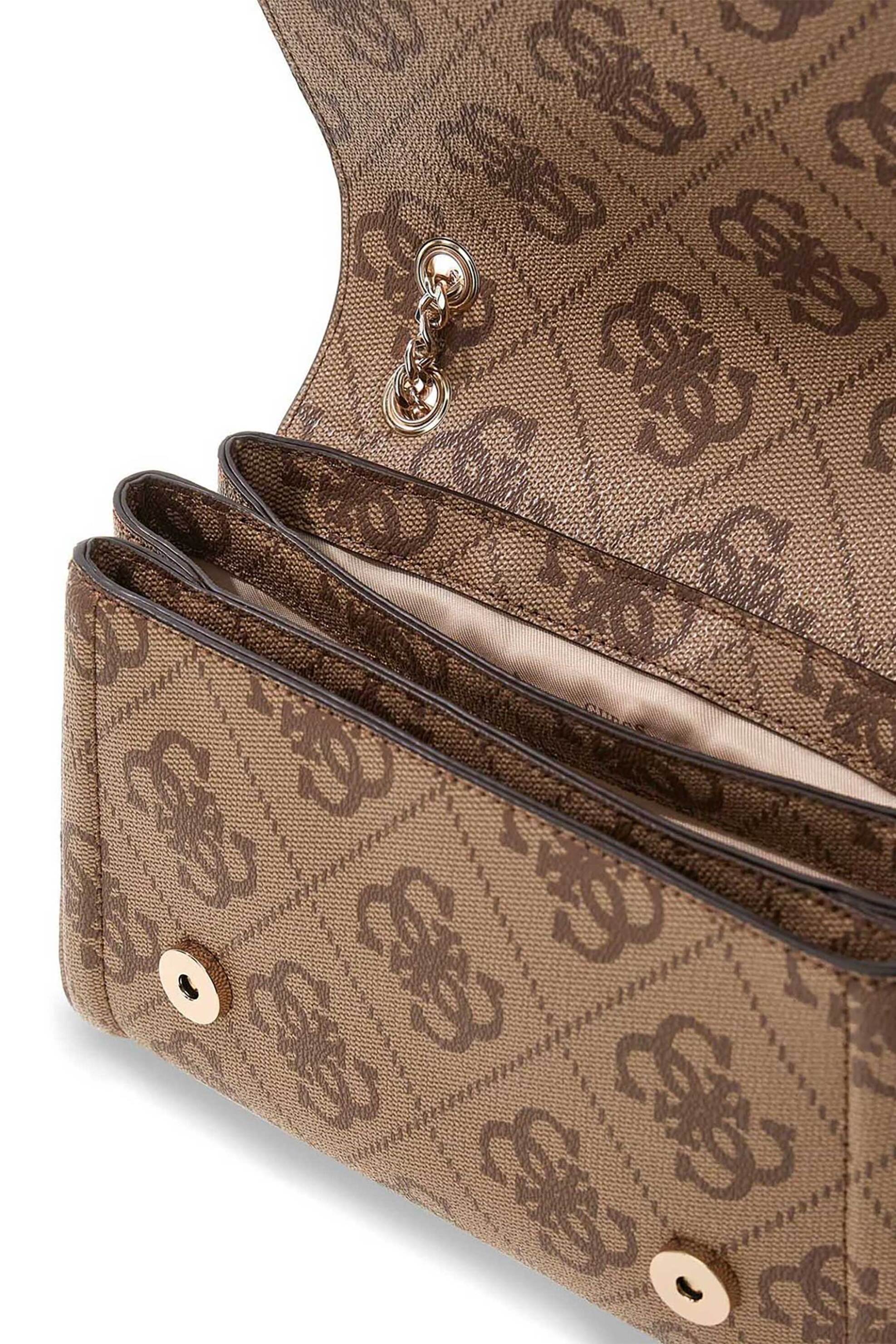 GUESS Guess γυναικεία τσάντα crossbody "Noelle II" - HWSS9672210 Καφέ Latte - 3