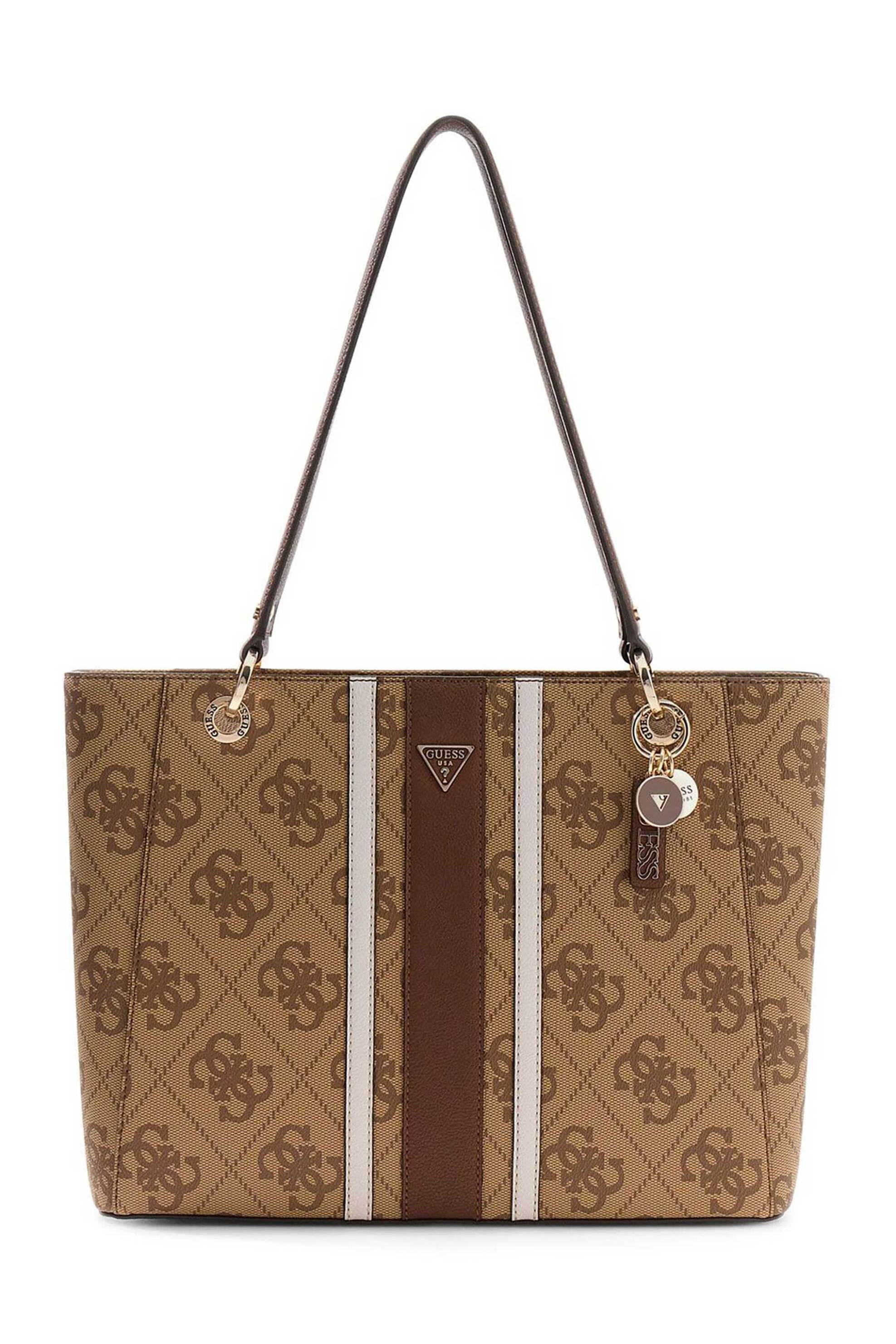 Guess γυναικεία τσάντα tote "Noelle II" - HWSS9672250 Καφέ Latte