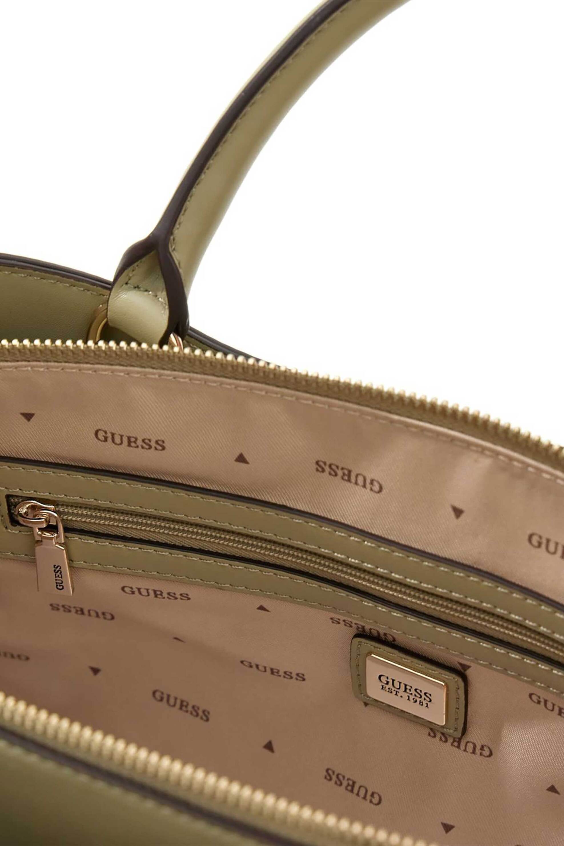 GUESS Guess γυναικεία τσάντα χειρός "Janie" - HWVG9910060 Λαδί - 3