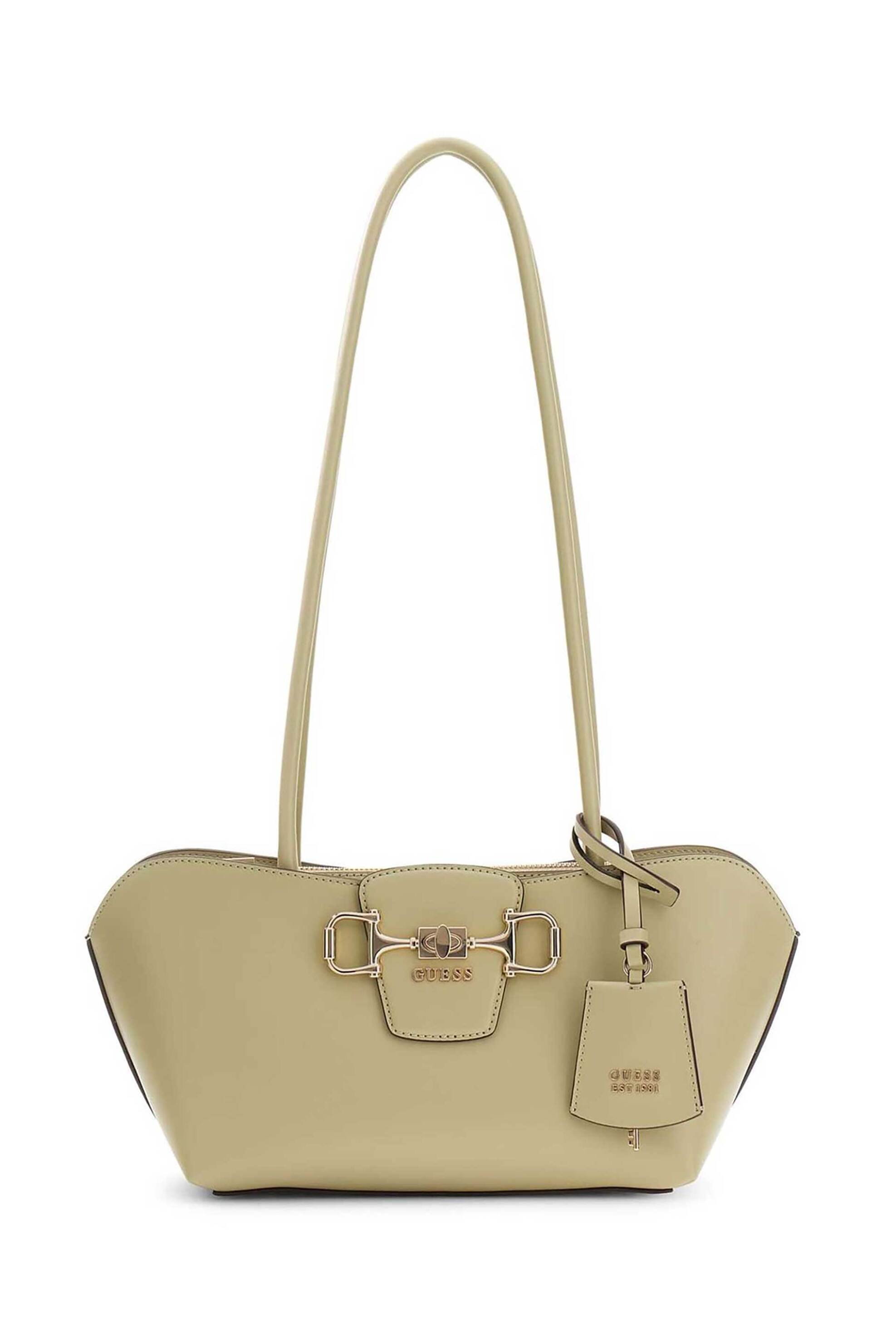 Guess γυναικεία τσάντα ώμου "Janie" - HWVG9910080 Λαδί