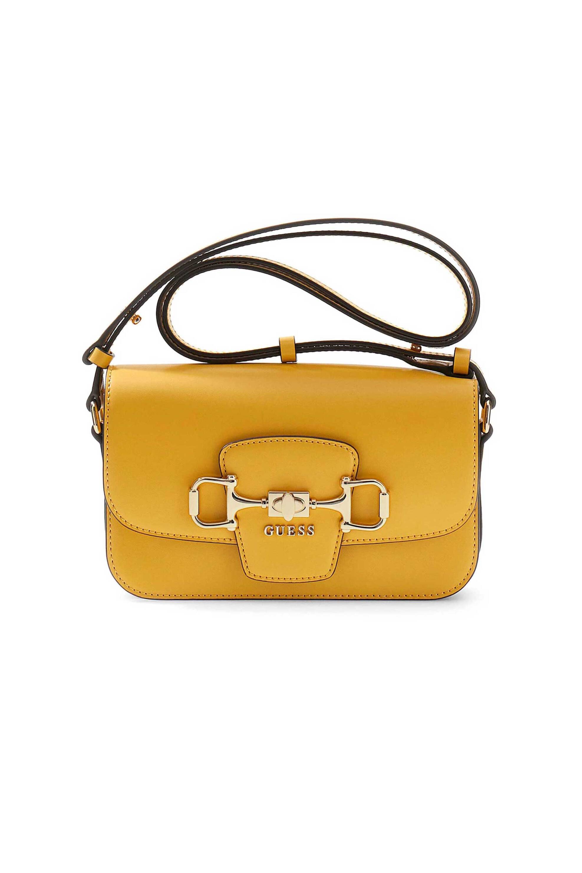 Guess γυναικεία τσάντα crossbody "Janie" - HWVG9910210 Μουσταρδί