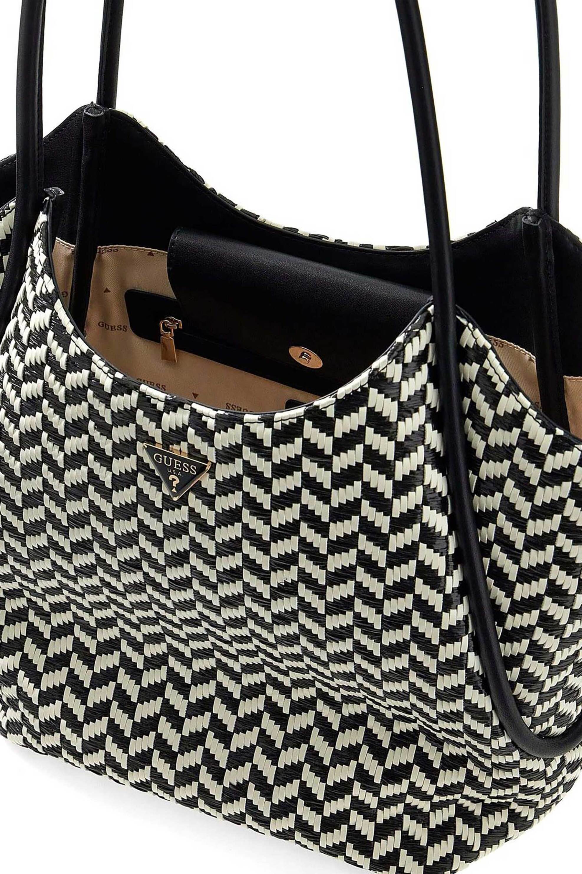 GUESS Guess γυναικεία τσάντα tote 2 in 1 "Tessi" - HWWG7691230 Μαύρο - 4