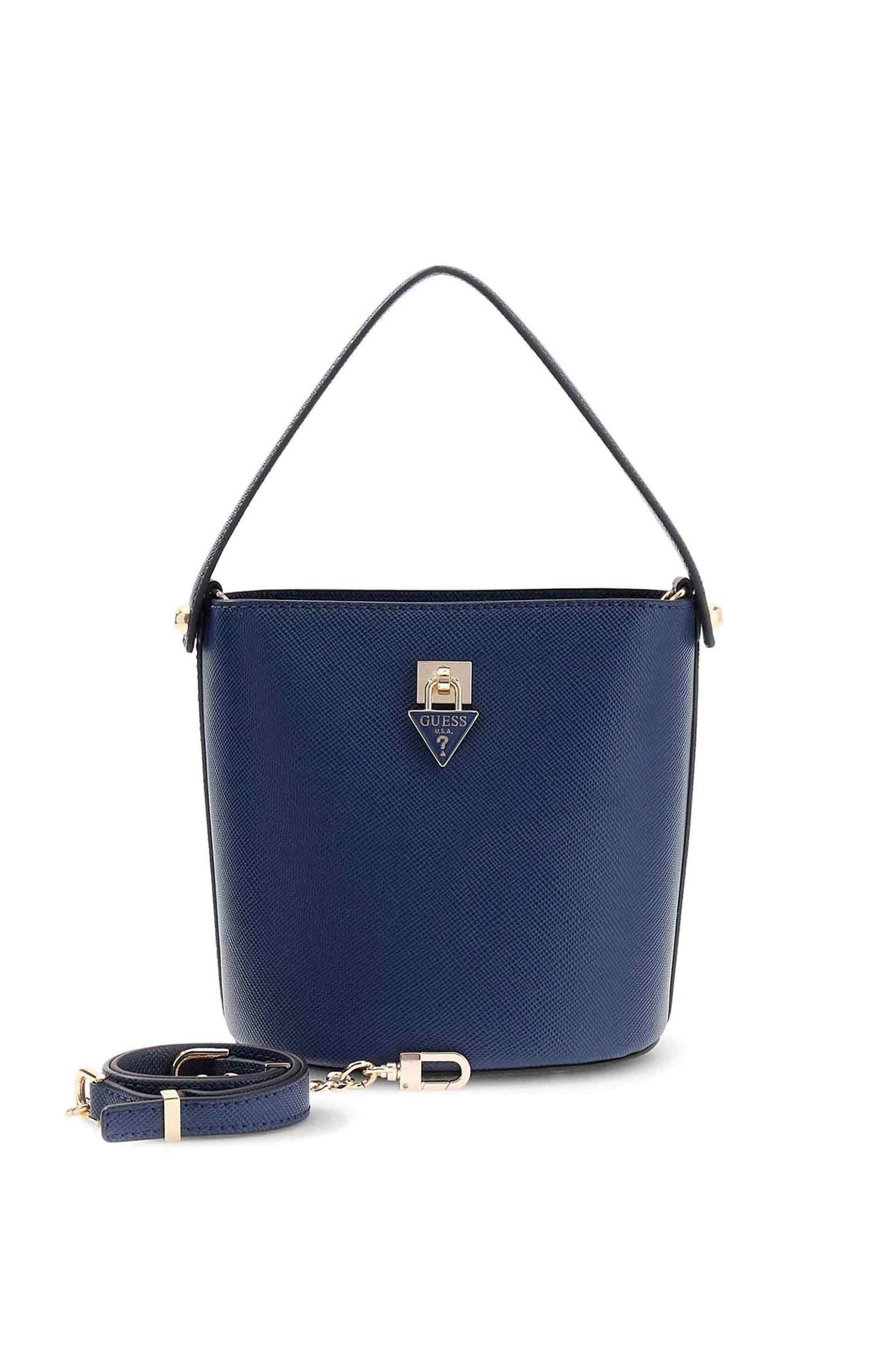 Guess γυναικεία τσάντα bucket "Patsie" - HWZG9919030 Μπλε Σκούρο