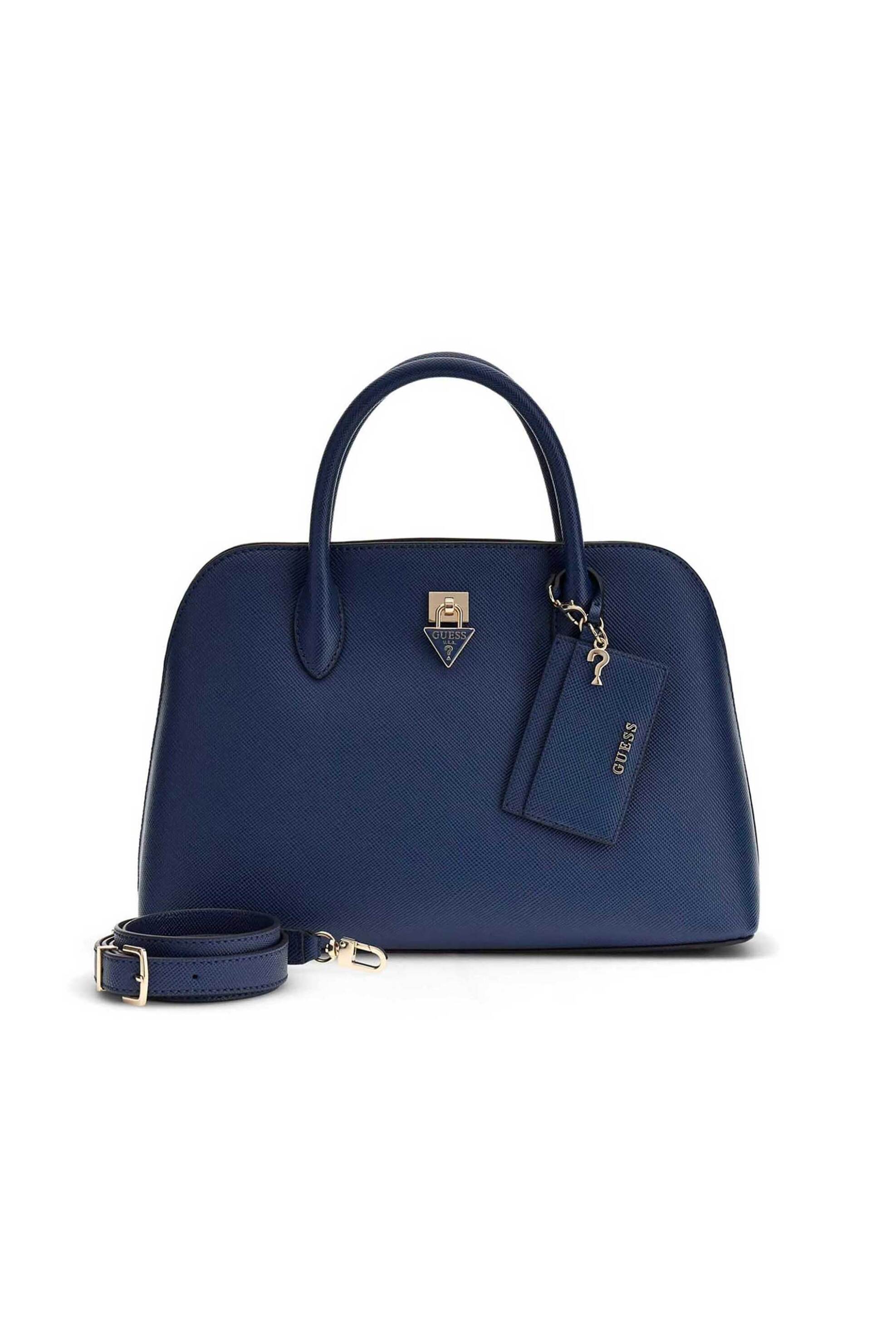 Guess γυναικεία τσάντα χειρός "Patsie" - HWZG9919060 Μπλε Σκούρο