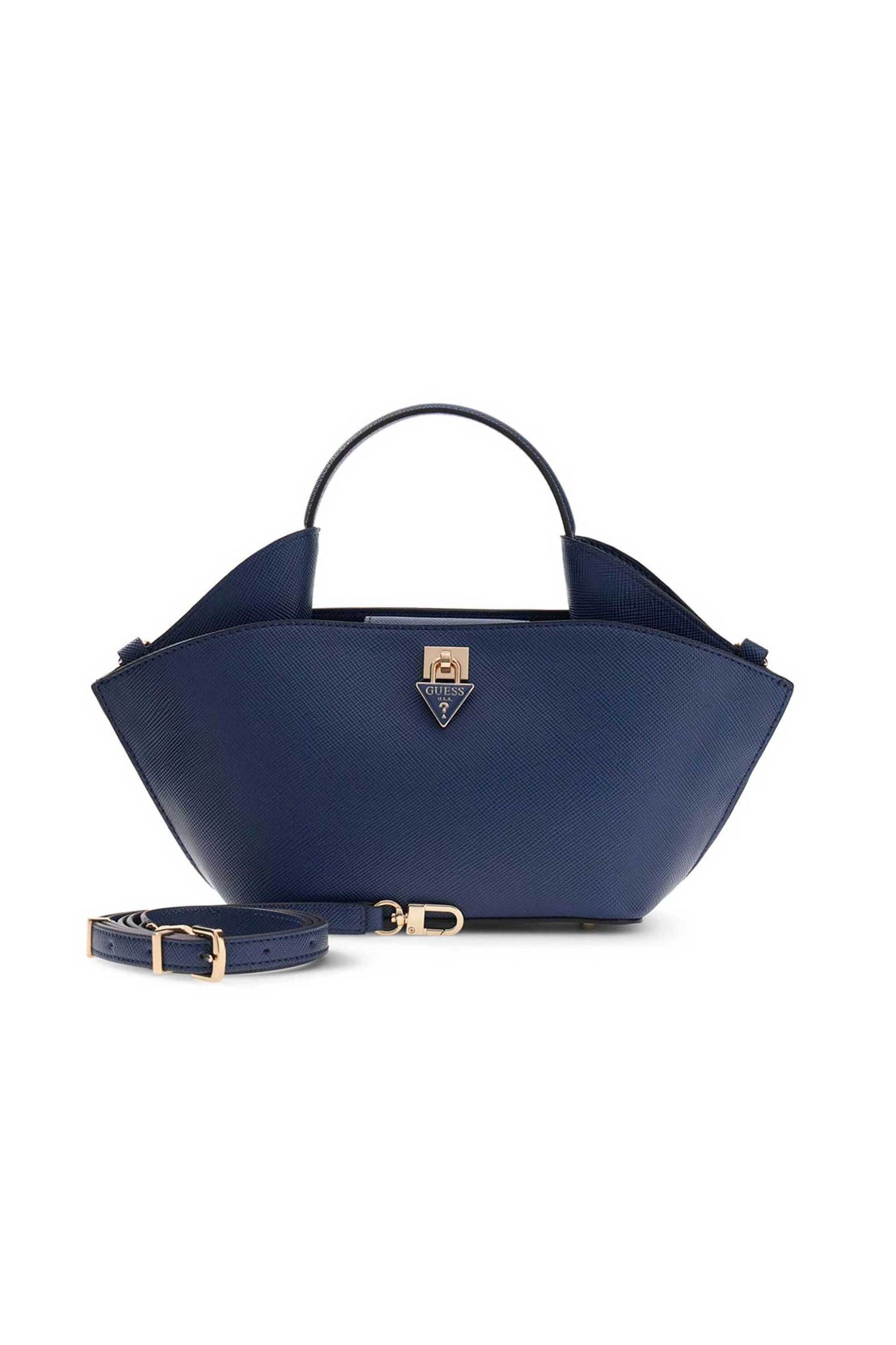 Guess γυναικεία τσάντα tote "Patsie Mini" - HWZG9919750 Μπλε Σκούρο