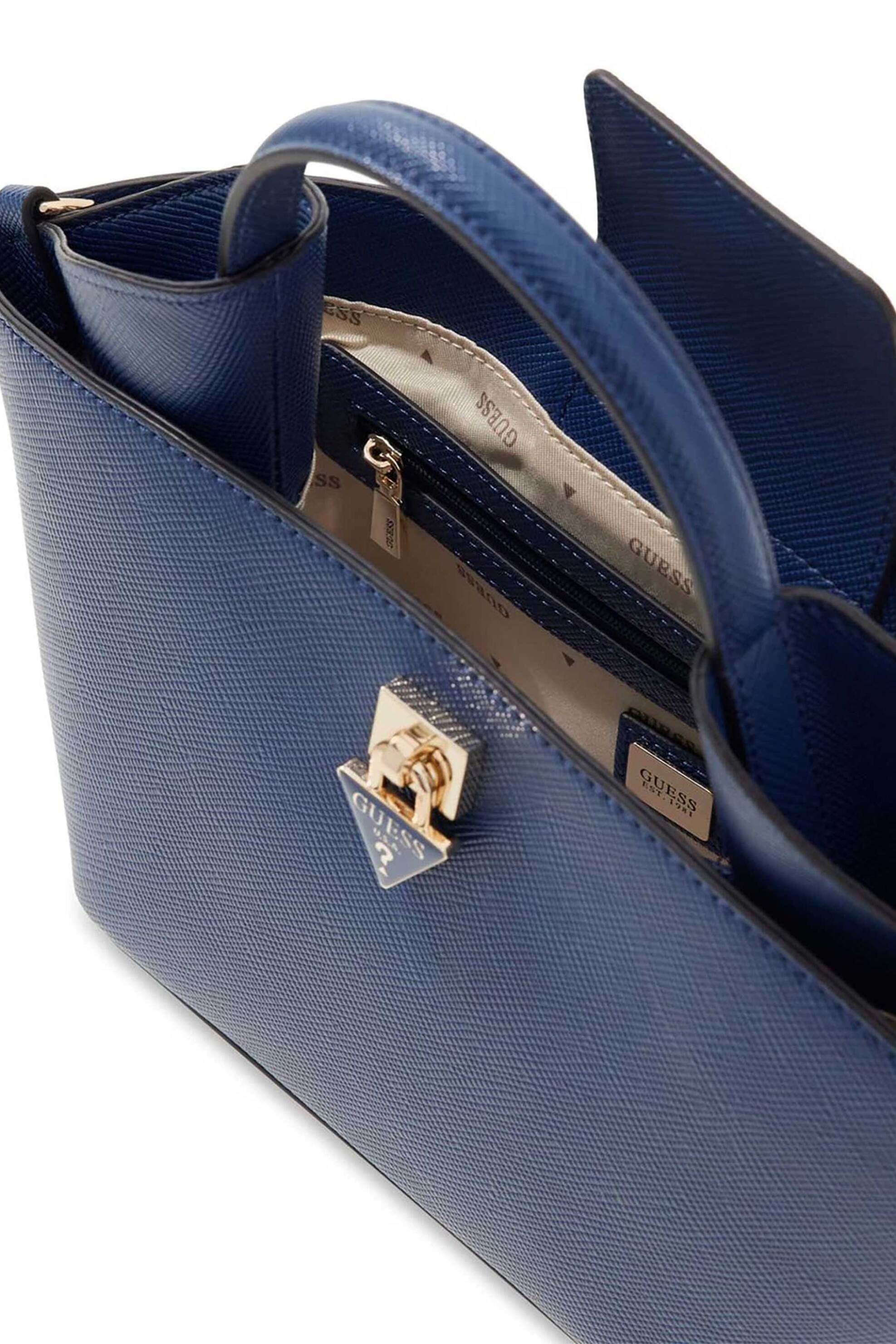 GUESS Guess γυναικεία τσάντα tote "Patsie Mini" - HWZG9919750 Μπλε Σκούρο - 3