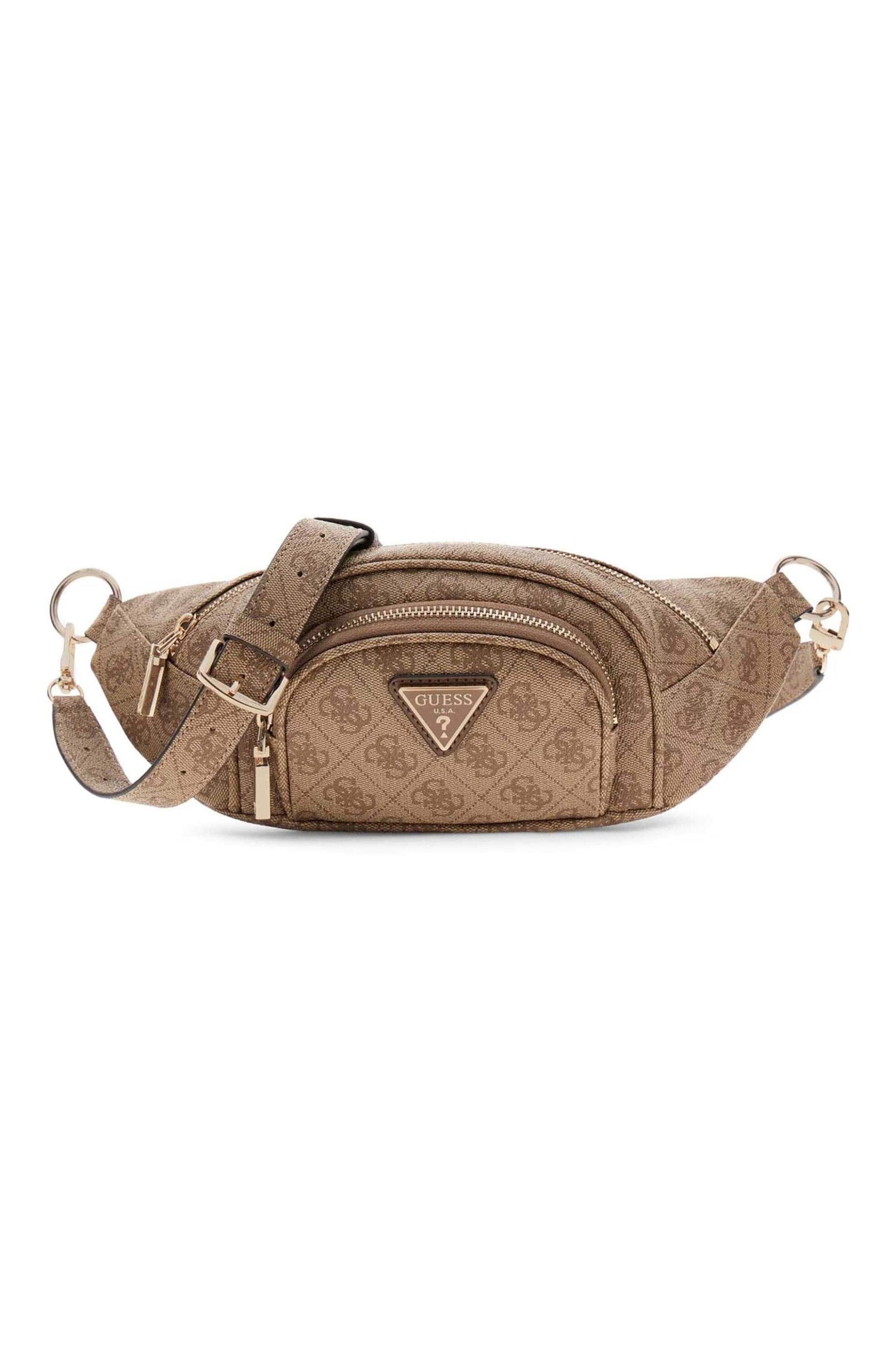 Guess γυναικεία τσάντα μέσης/crossbody "Latona" - TWHB9211080 Καφέ Latte