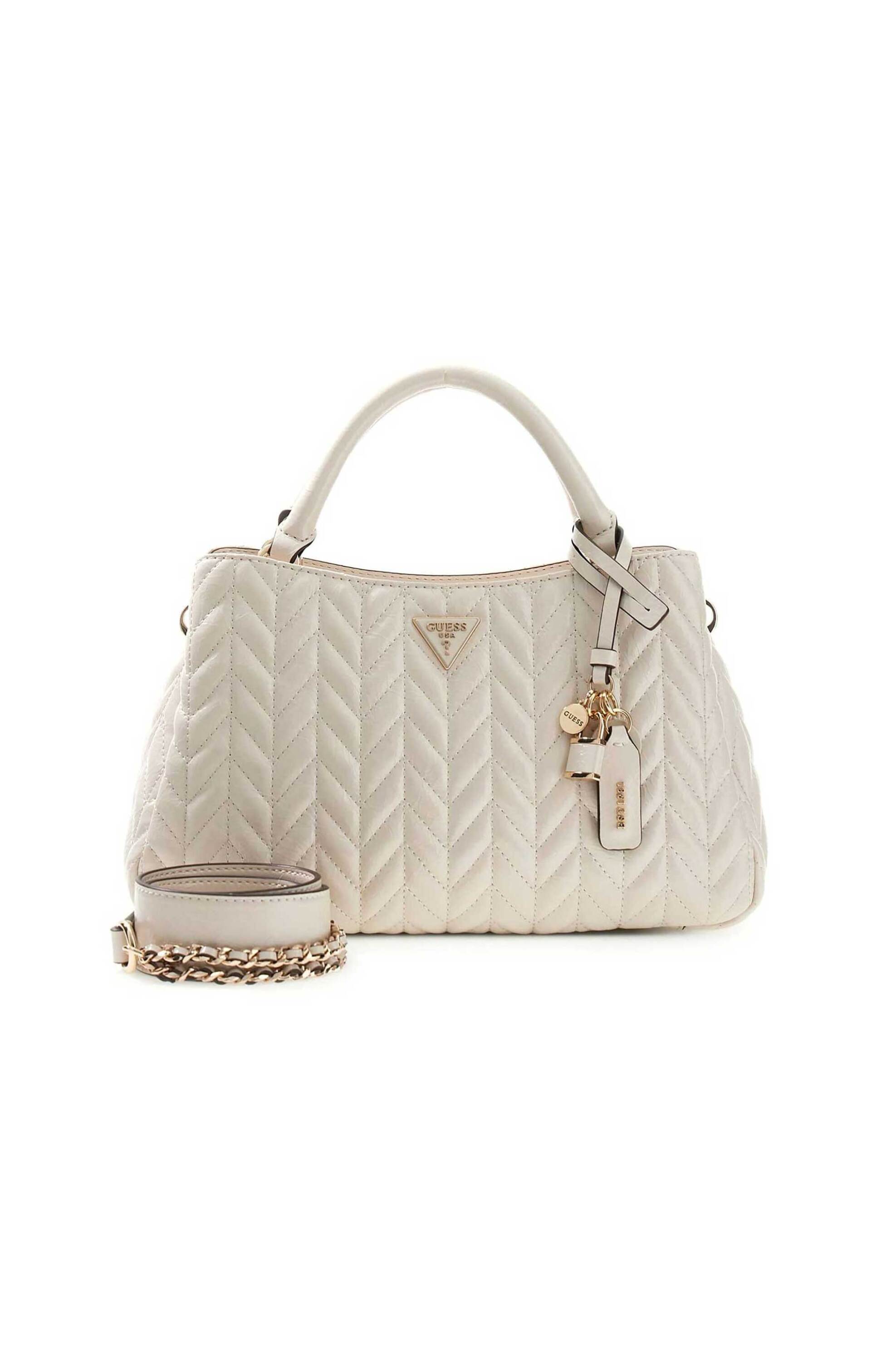 Guess γυναικεία τσάντα χειρός "Cheryl" - HWTQ9720060 Εκρού