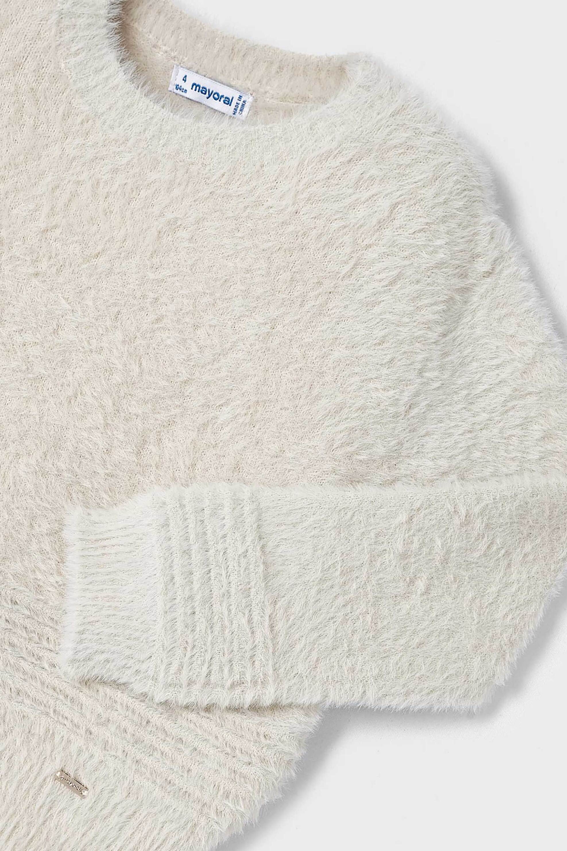 Mayoral παιδικό πλεκτό γούνινο - 4305 Μπεζ φωτογραφία