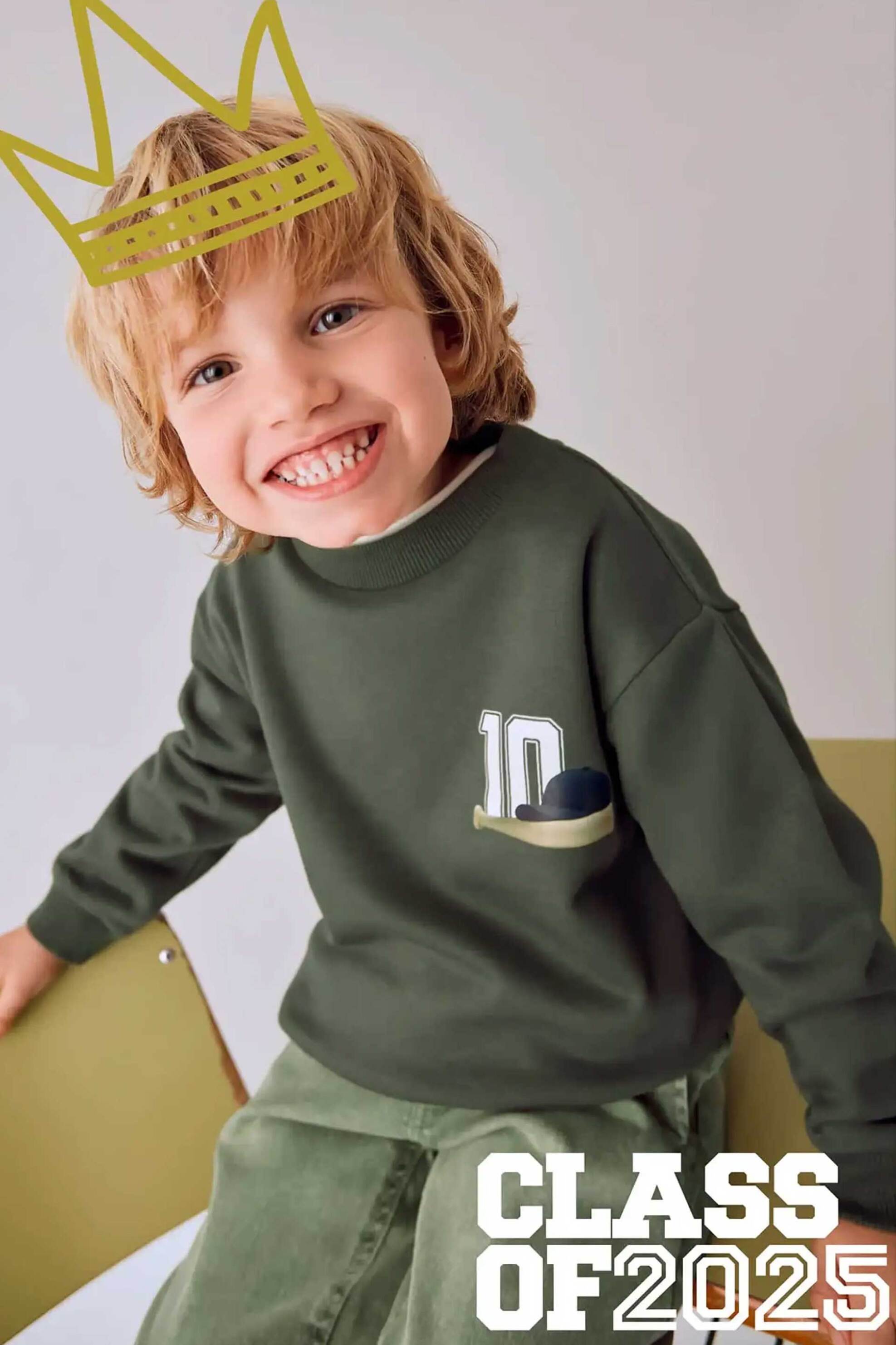 Mayoral παιδική μακρυμάνικη μπλούζα με print - 4401-W26 Λαδί