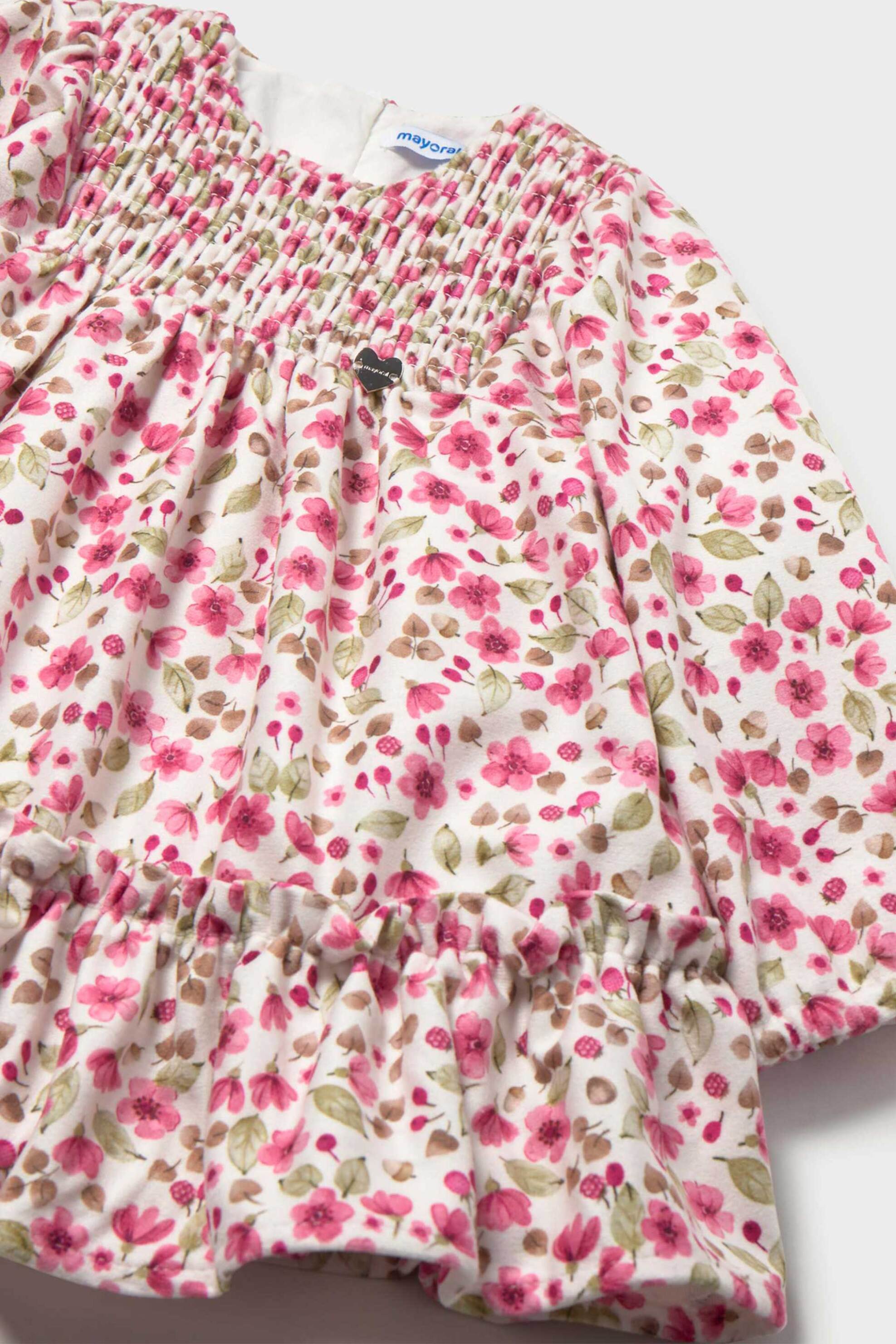Mayoral Παιδικό Φόρεμα με Floral Print - 2946-W27 Ροζ Ανοιχτό