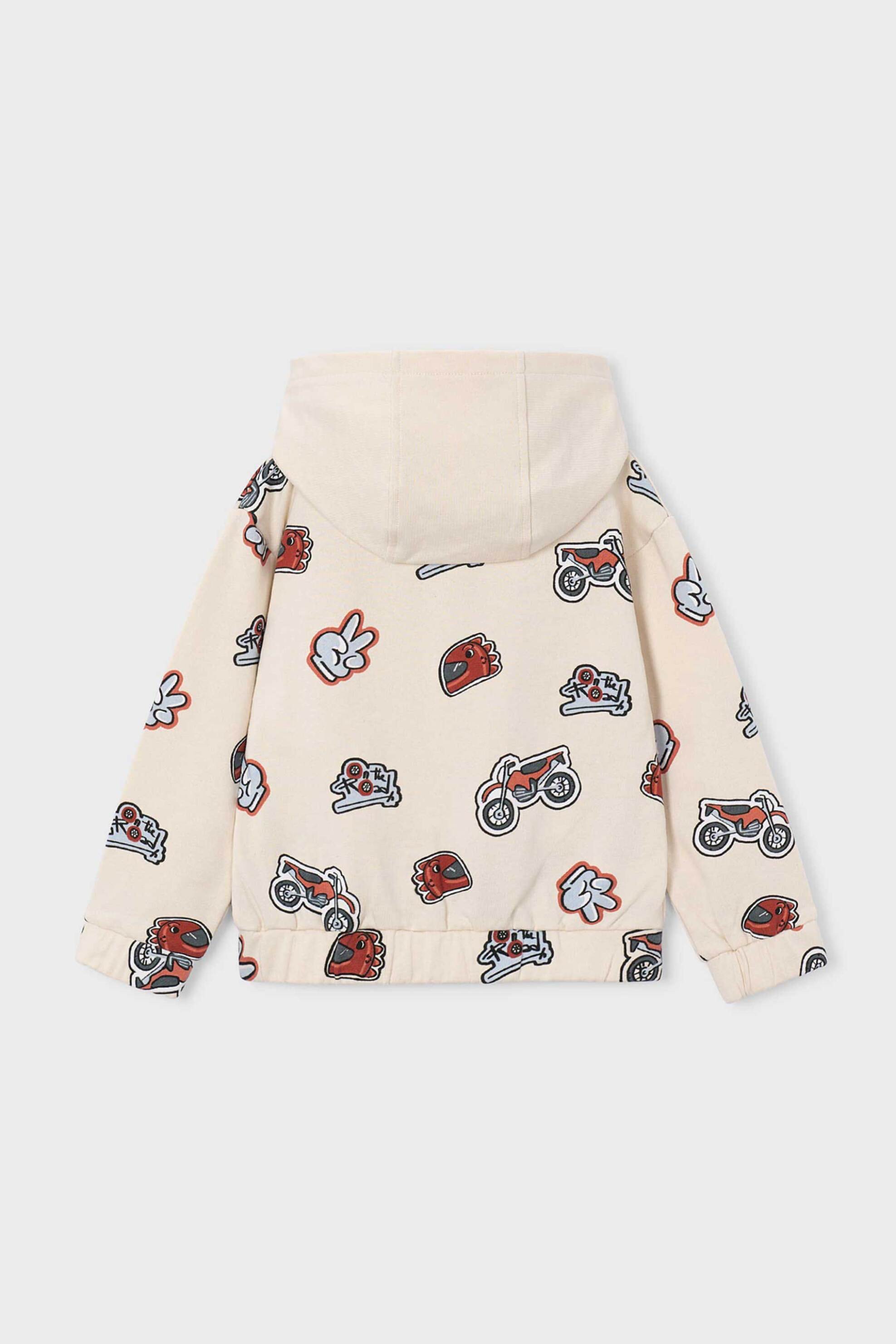 Mayoral Παιδικό Φούτερ με All-Over Print - 4458-W27 Μπεζ