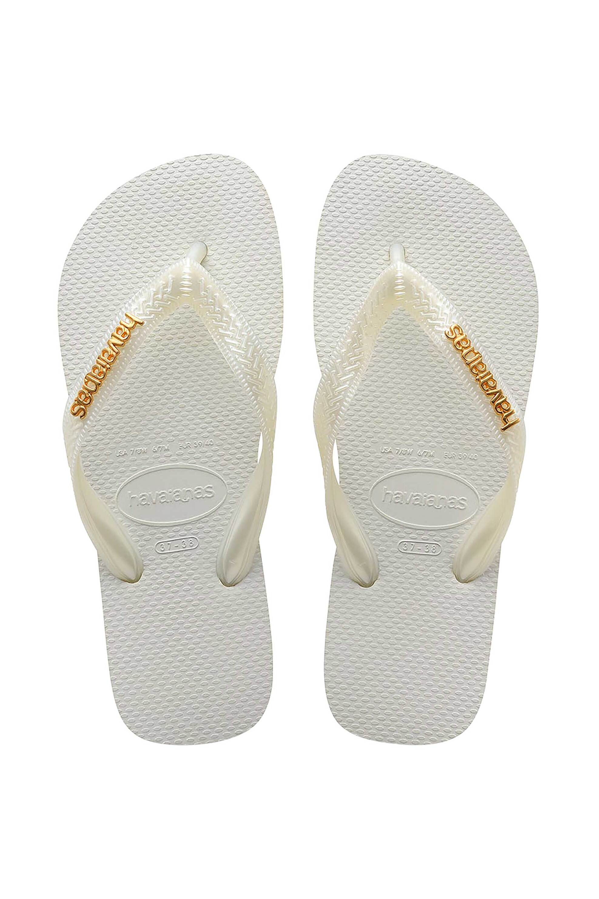 Havaianas γυναικείες σαγιονάρες "Logo Metallic" - 4127244 Λευκό