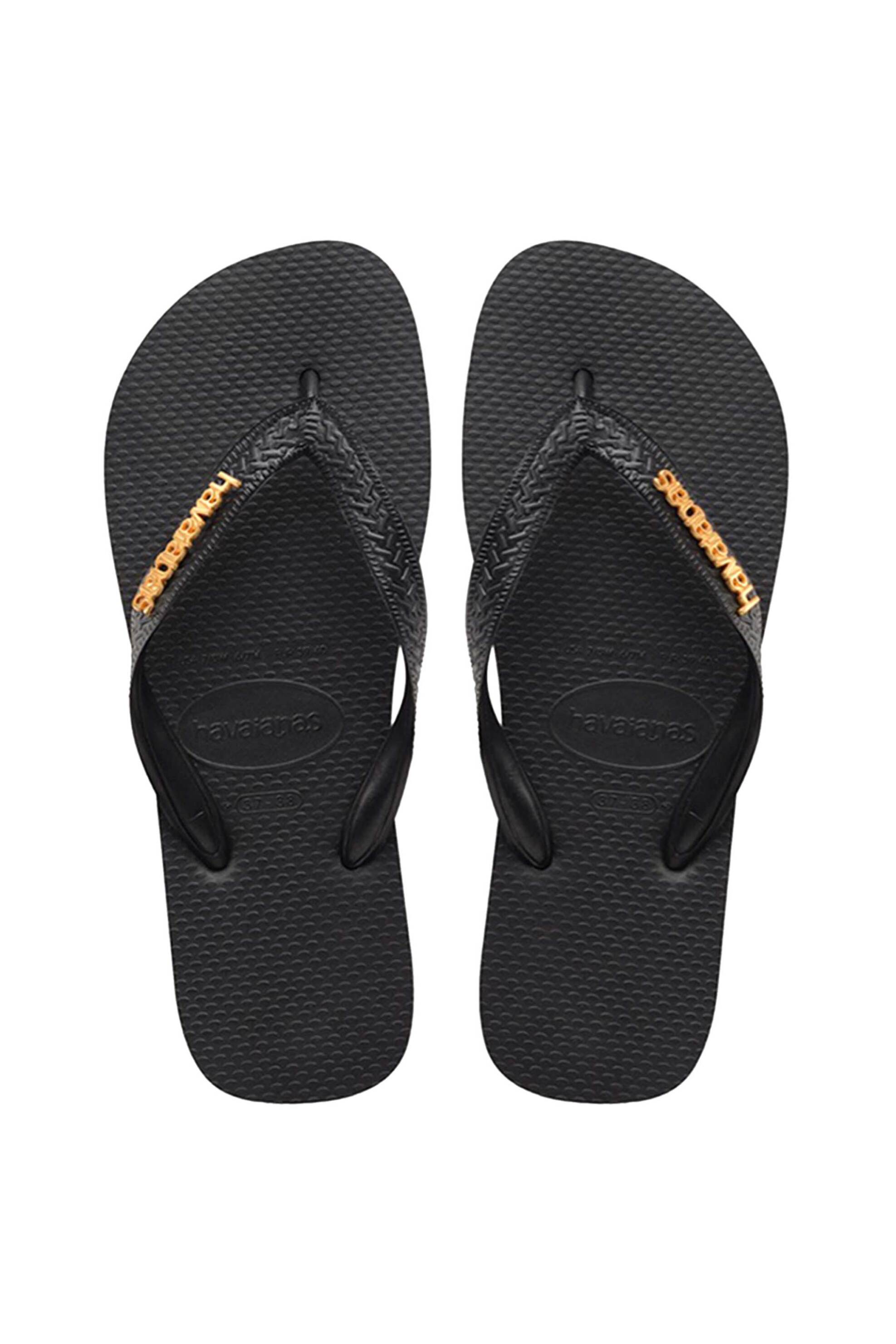  Havaianas γυναικείες σαγιονάρες με μεταλλικό λογότυπο - 4127244 Μαύρο 2025